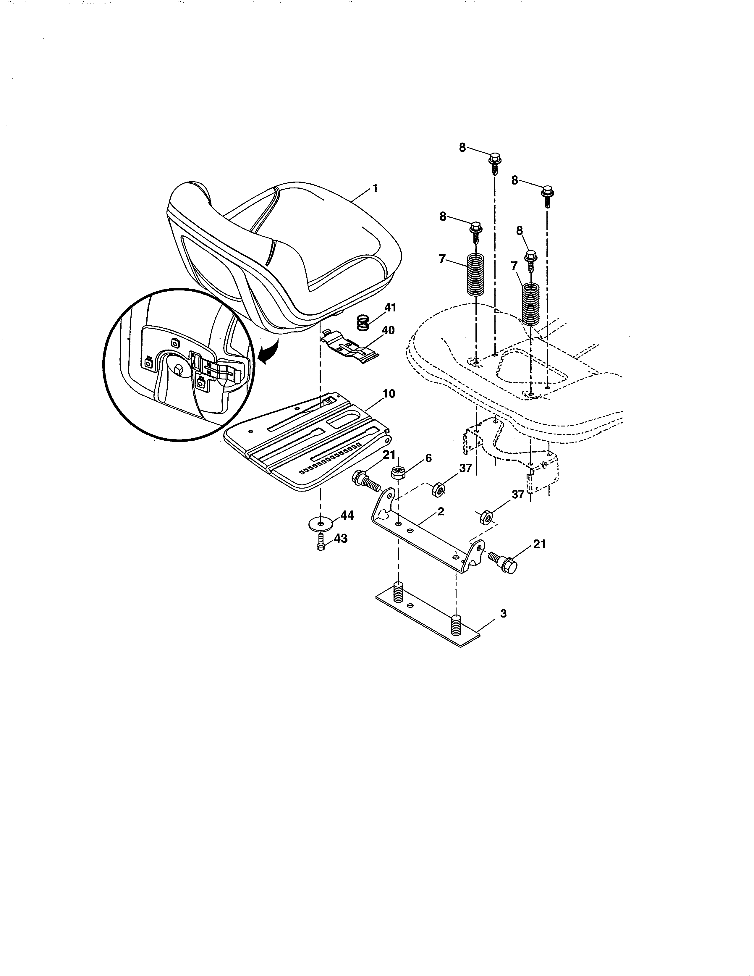 Craftsman 917255738 seat diagram