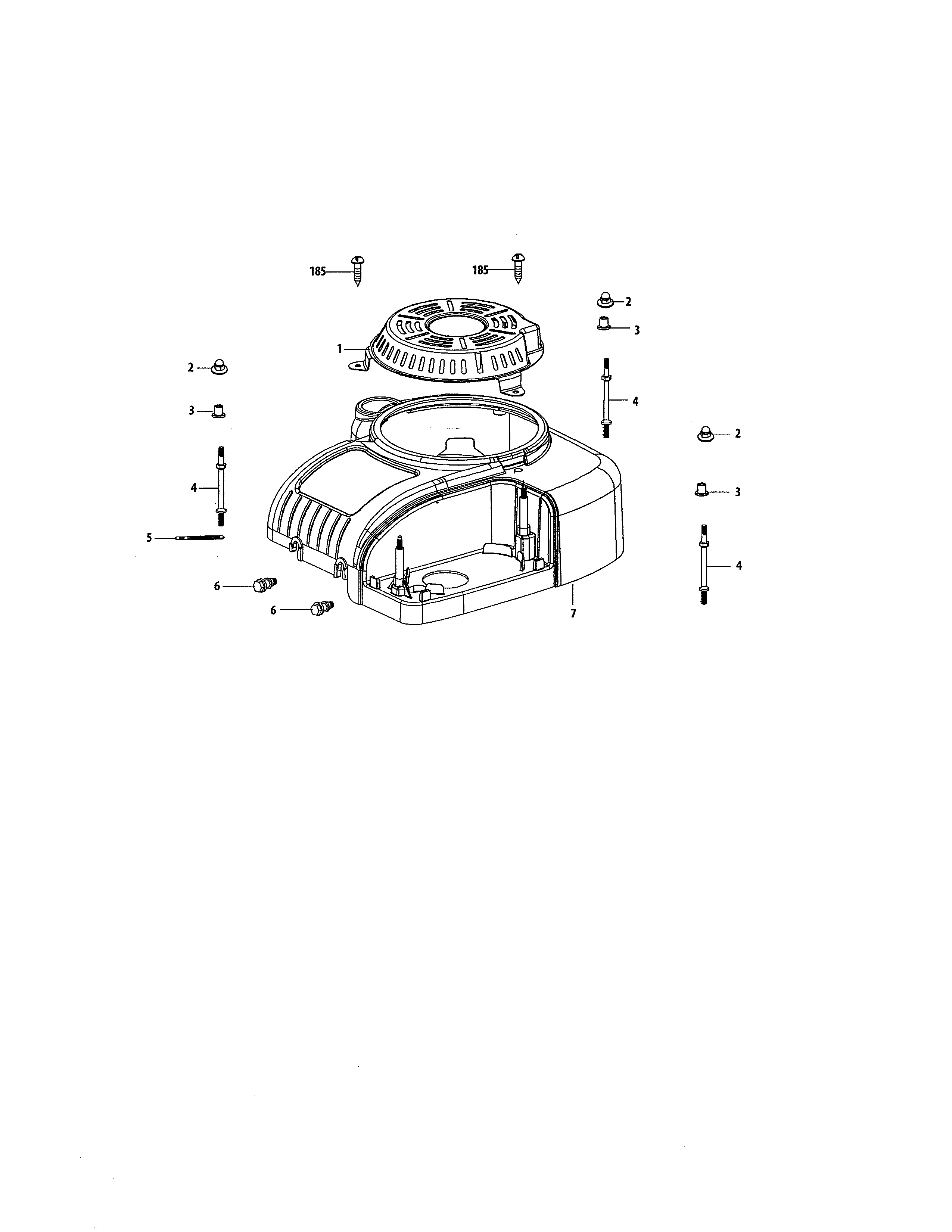 Craftsman 247290002 engine shroud diagram