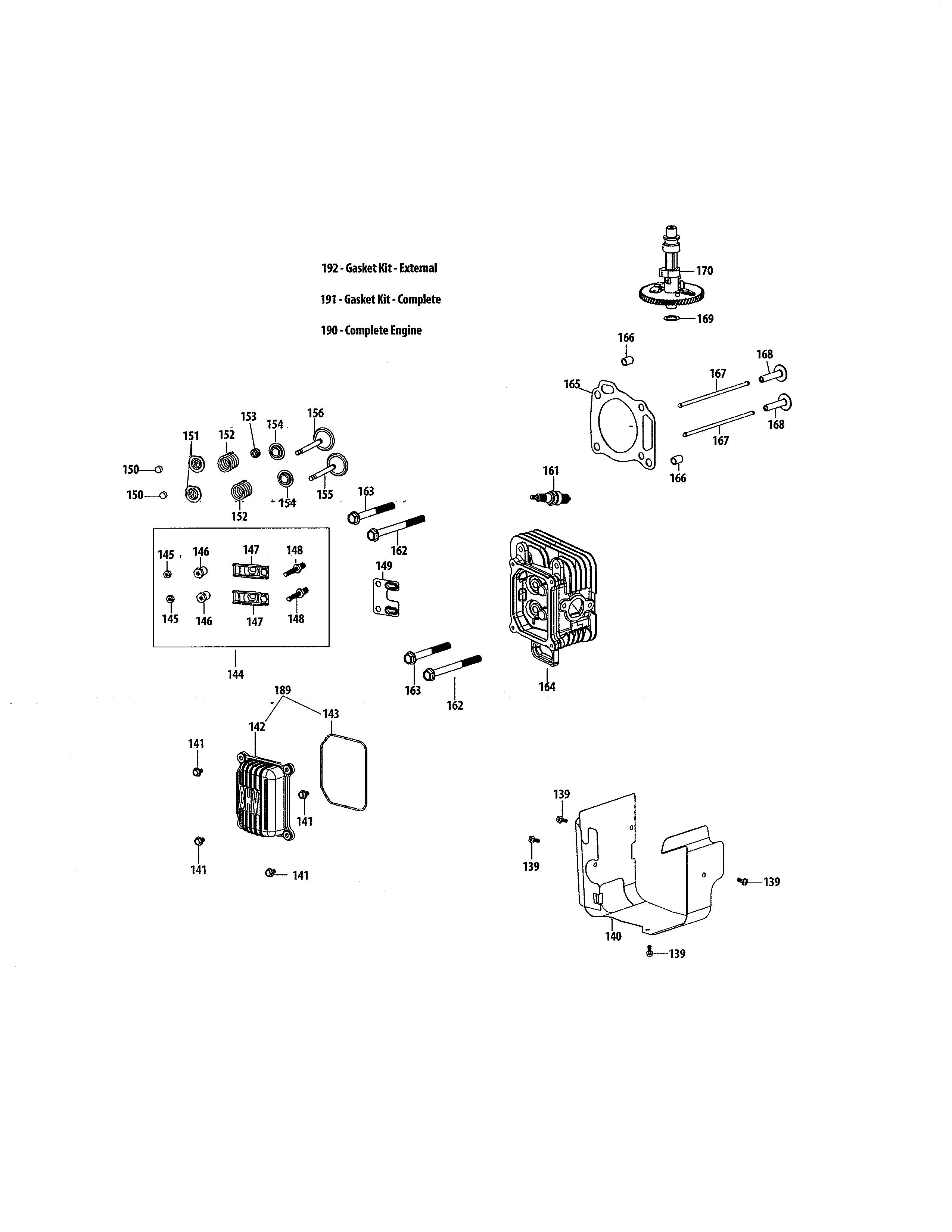 Craftsman 247290002 cylinder head diagram