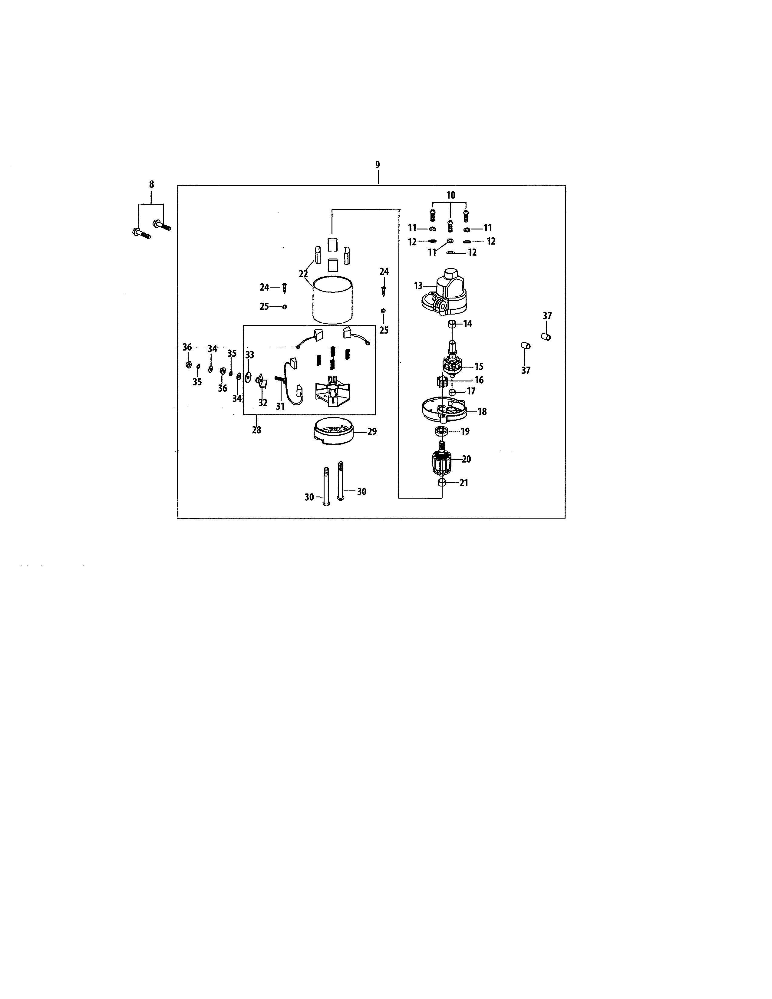 Craftsman 247290002 starter diagram