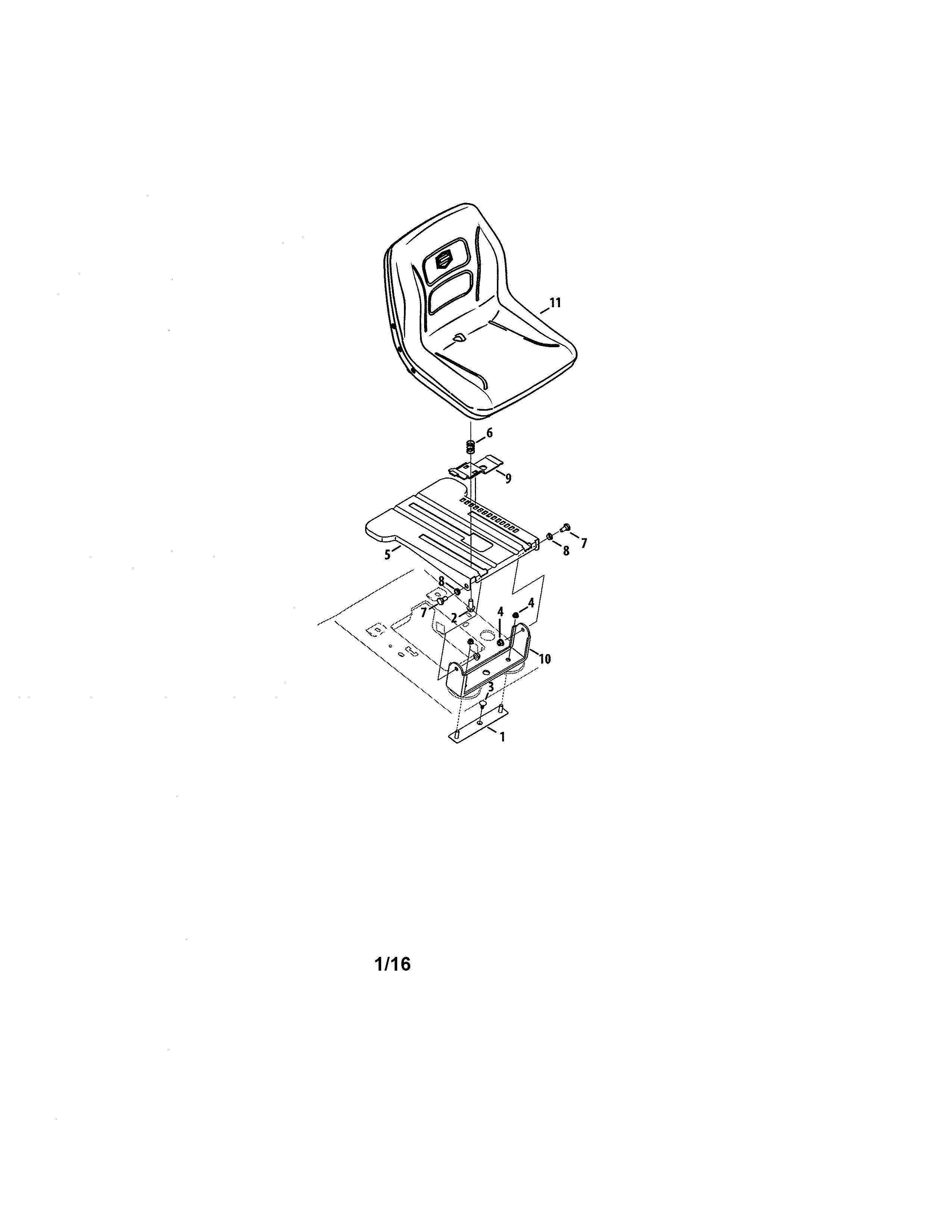 Craftsman 247204380 seat diagram