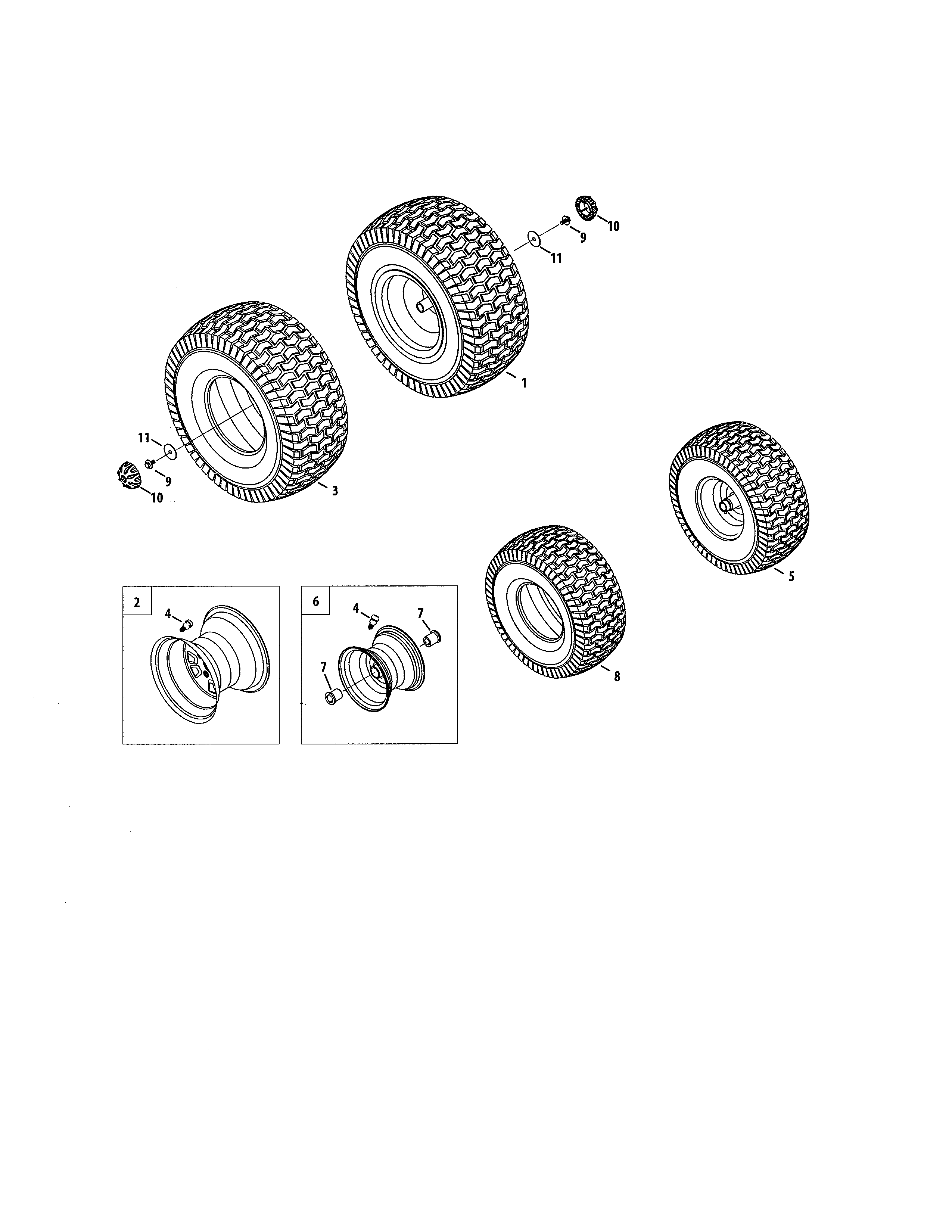 Craftsman 247204380 wheels diagram