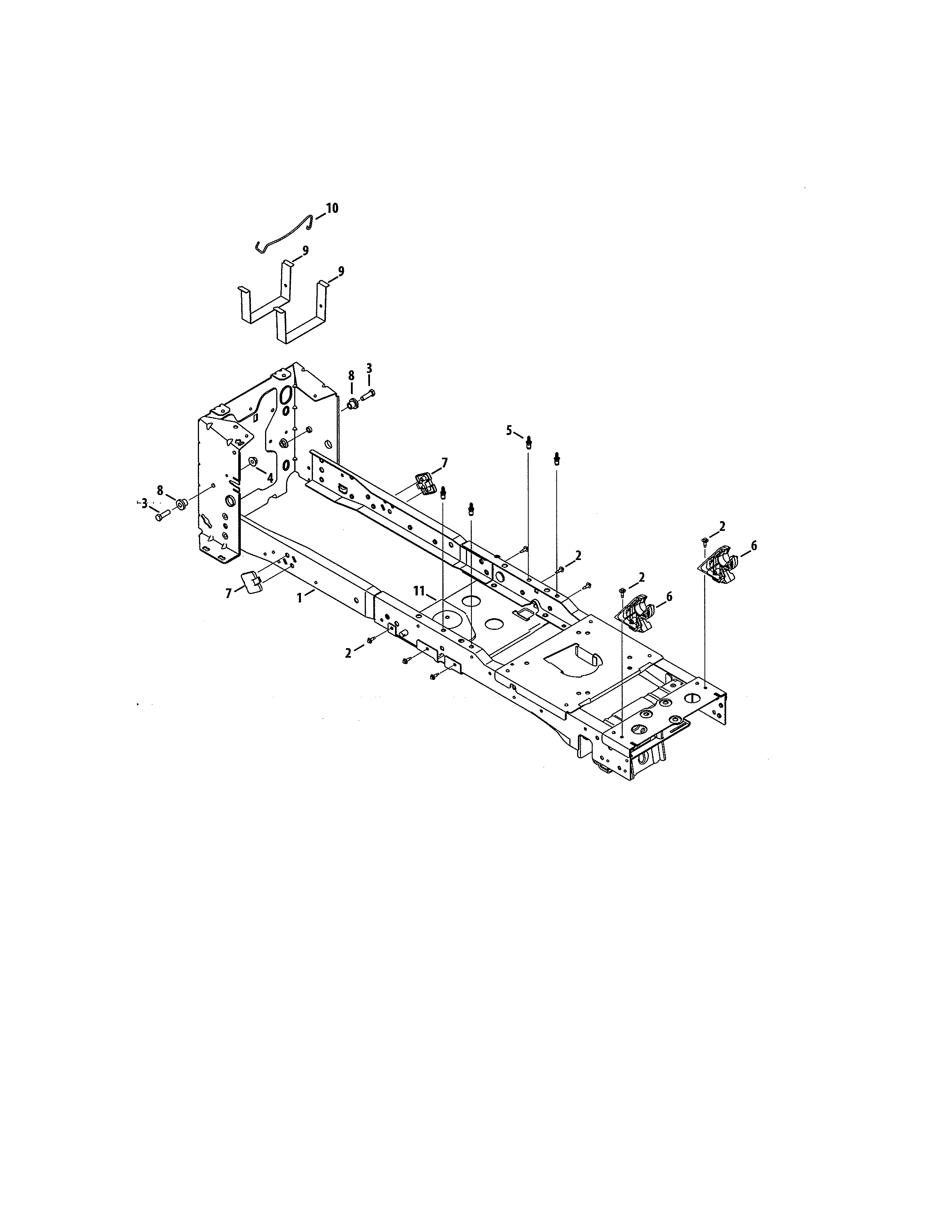Craftsman 247204380 frame diagram
