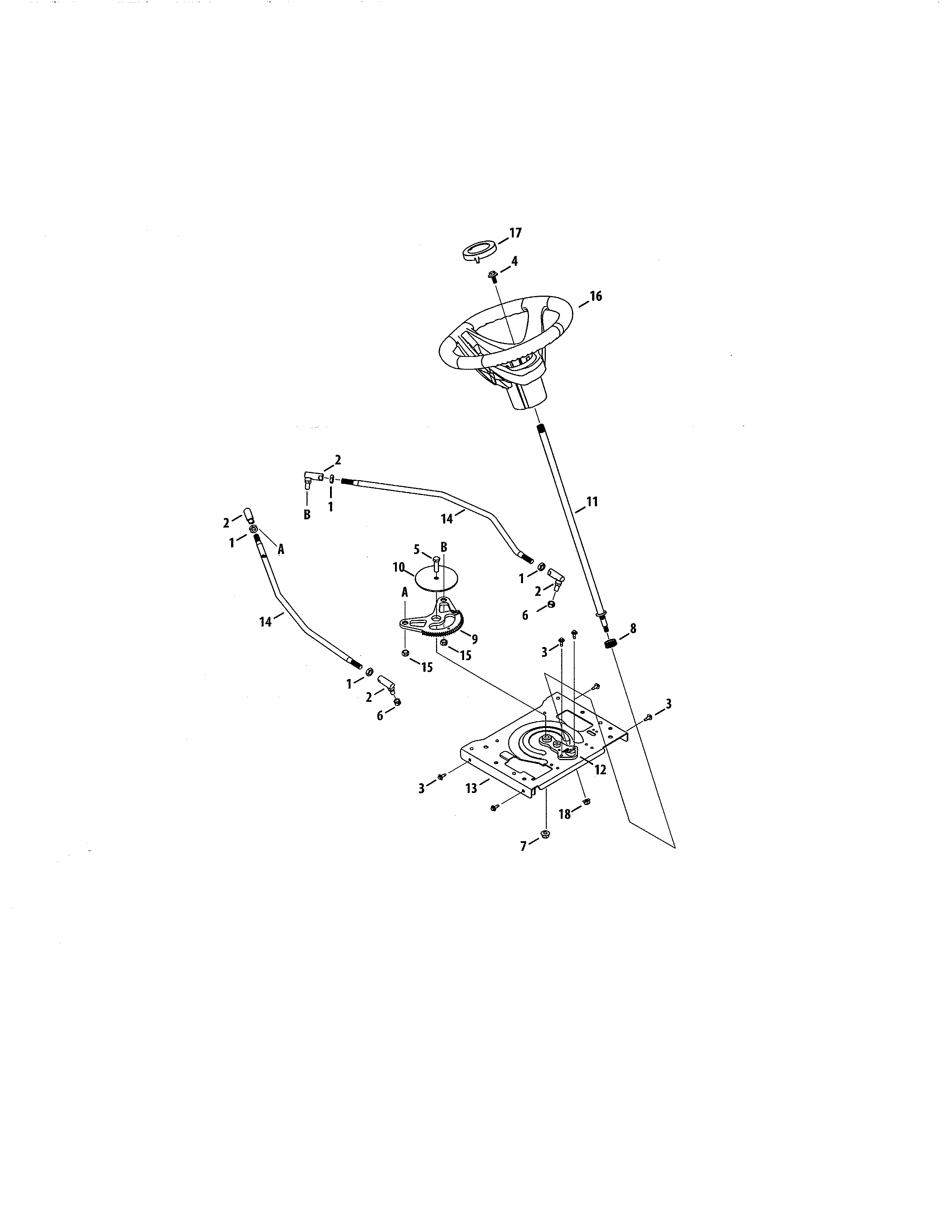 Craftsman 247202420 steering diagram