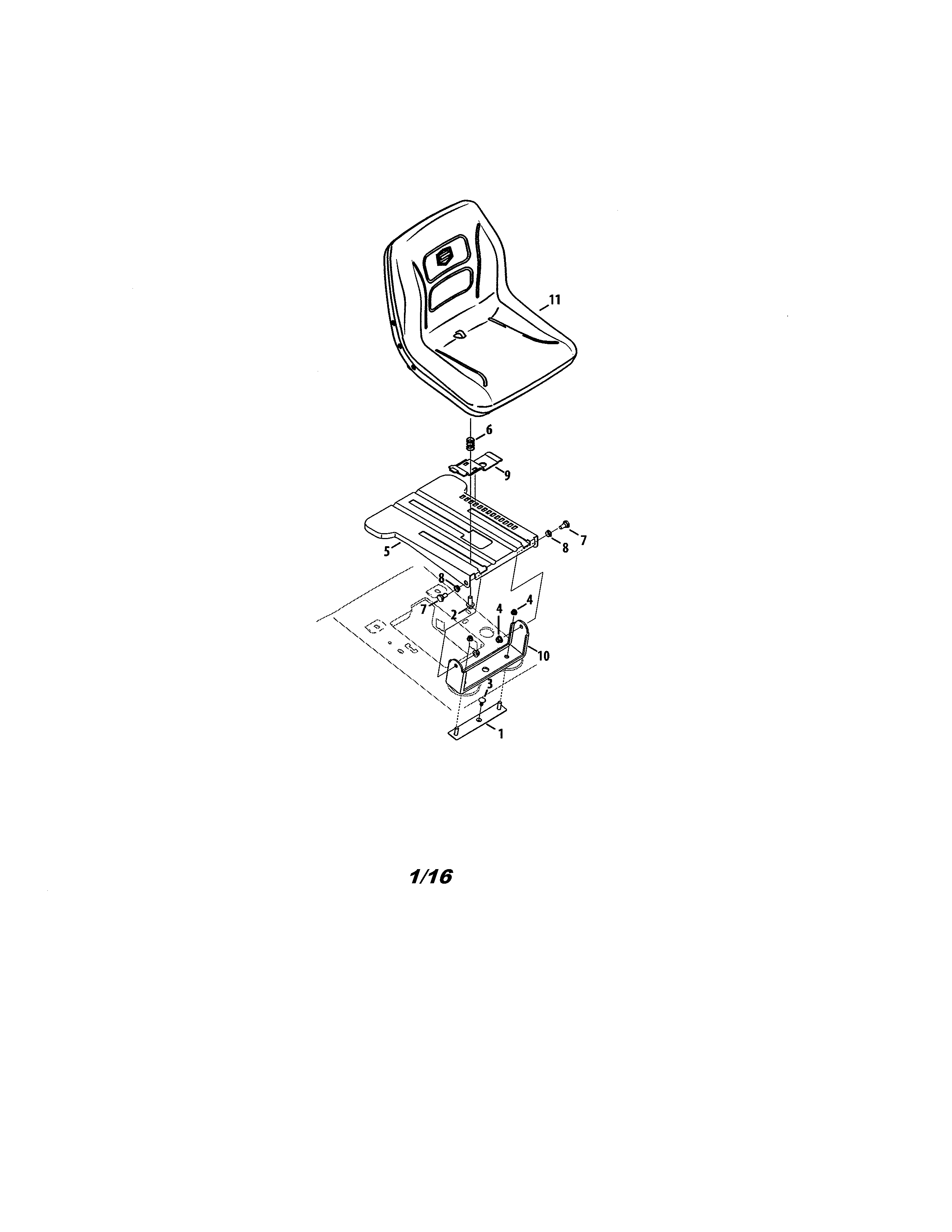Craftsman 247204390 seat diagram