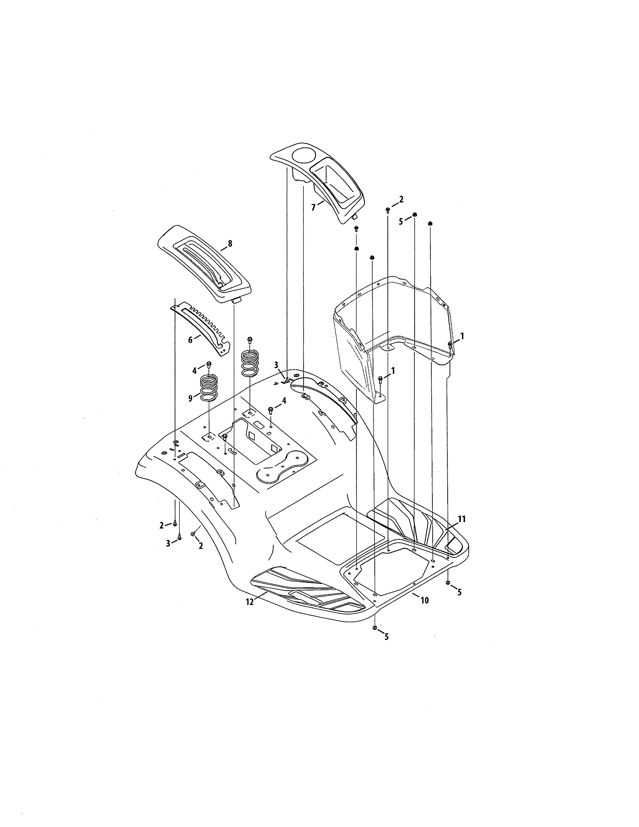 Craftsman 247204390 fender diagram