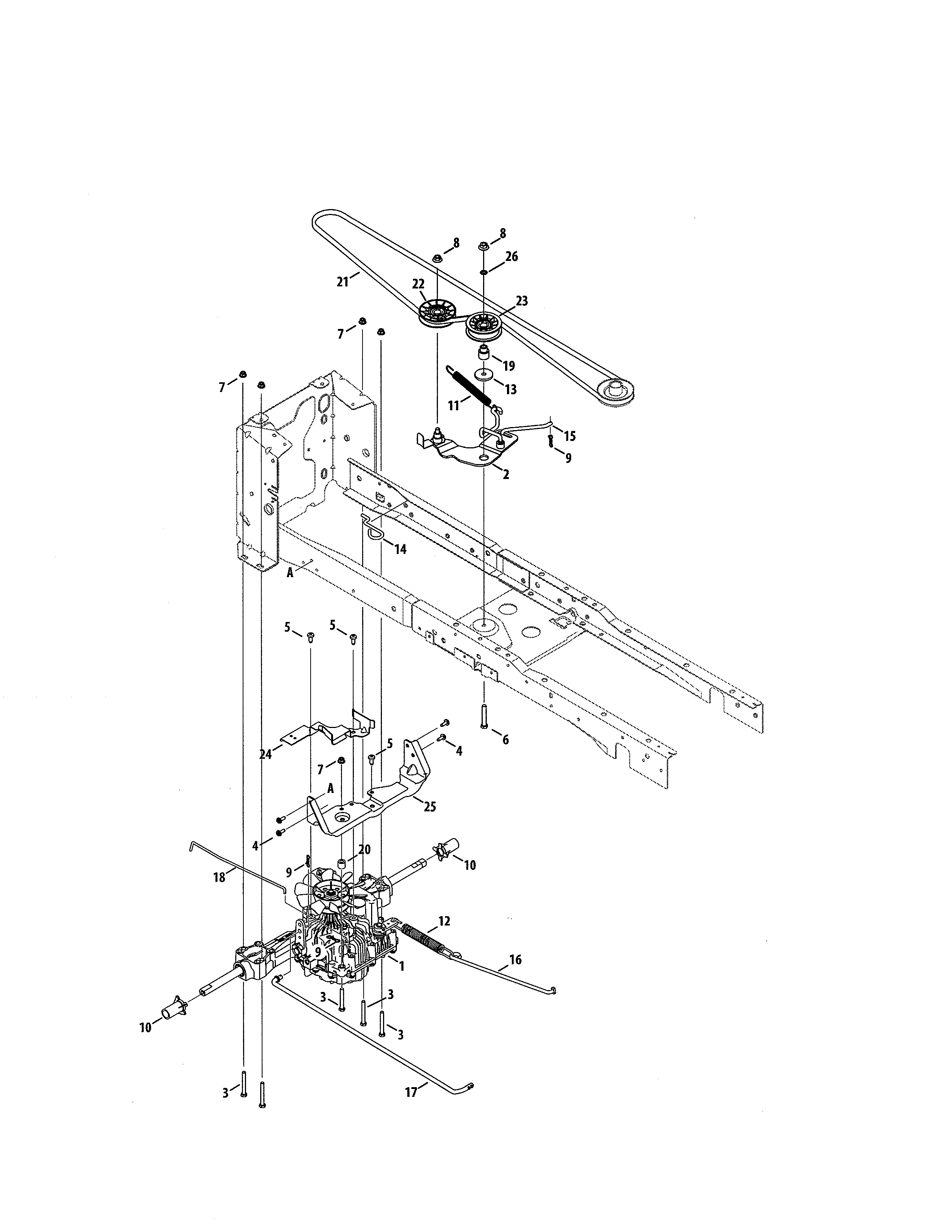 Craftsman 247204390 transmission diagram