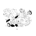Craftsman 917370605 engine/housing/handle diagram