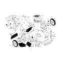 Craftsman 917375453 engine/housing/handle diagram