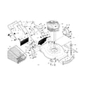Craftsman 917378910 engine/housing/handle diagram