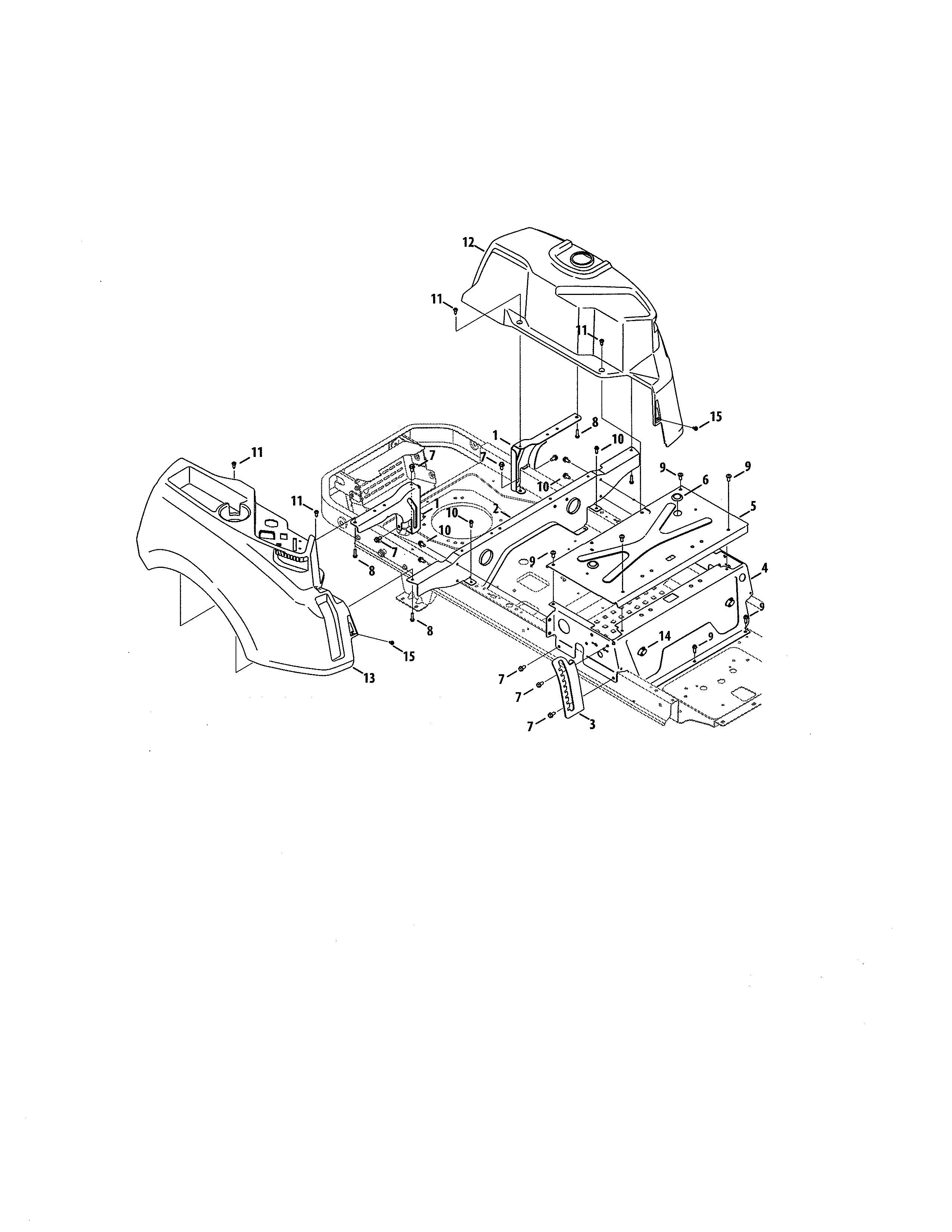MTD 17ARCBDS099 console diagram