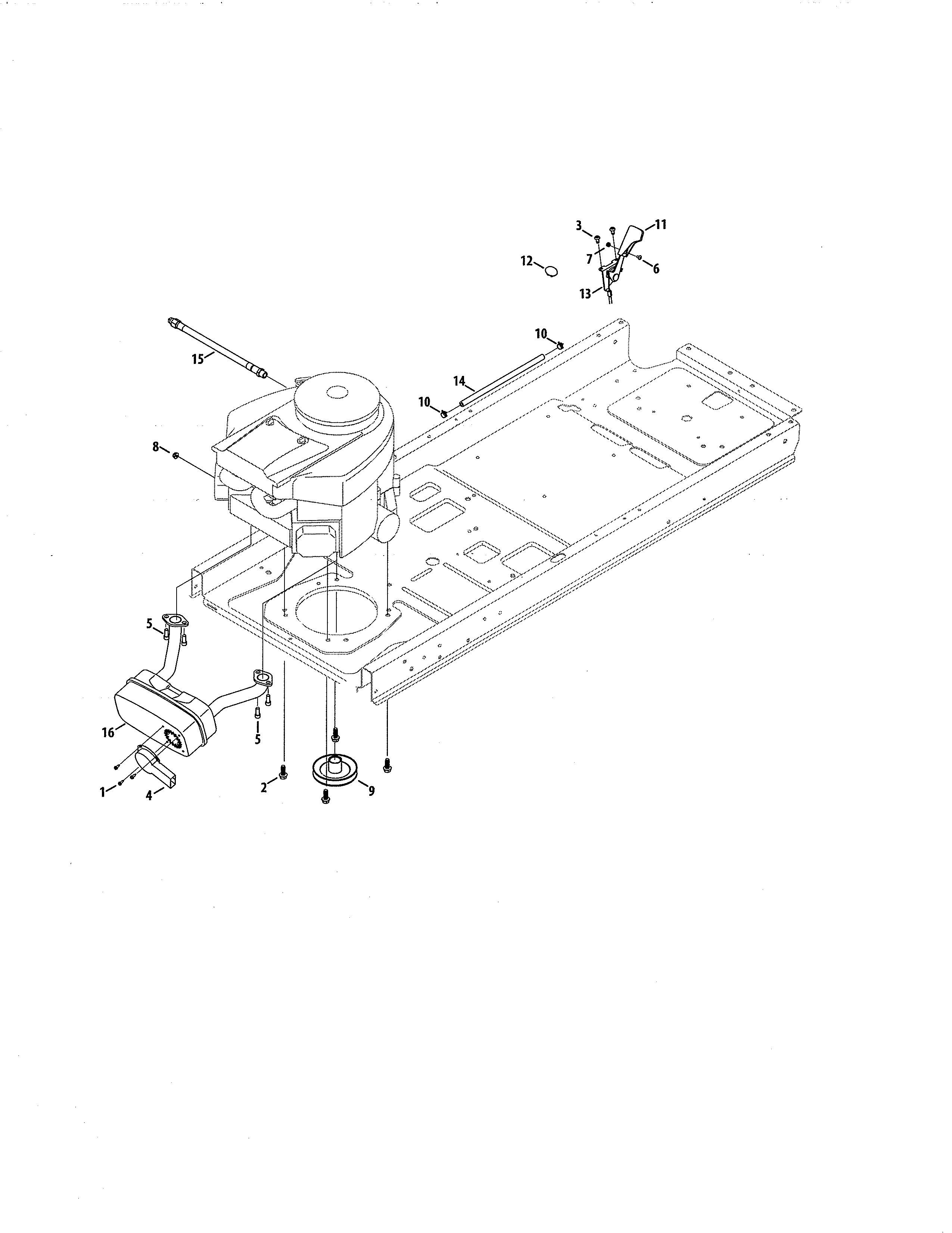 Craftsman 247204100 engine/muffler diagram