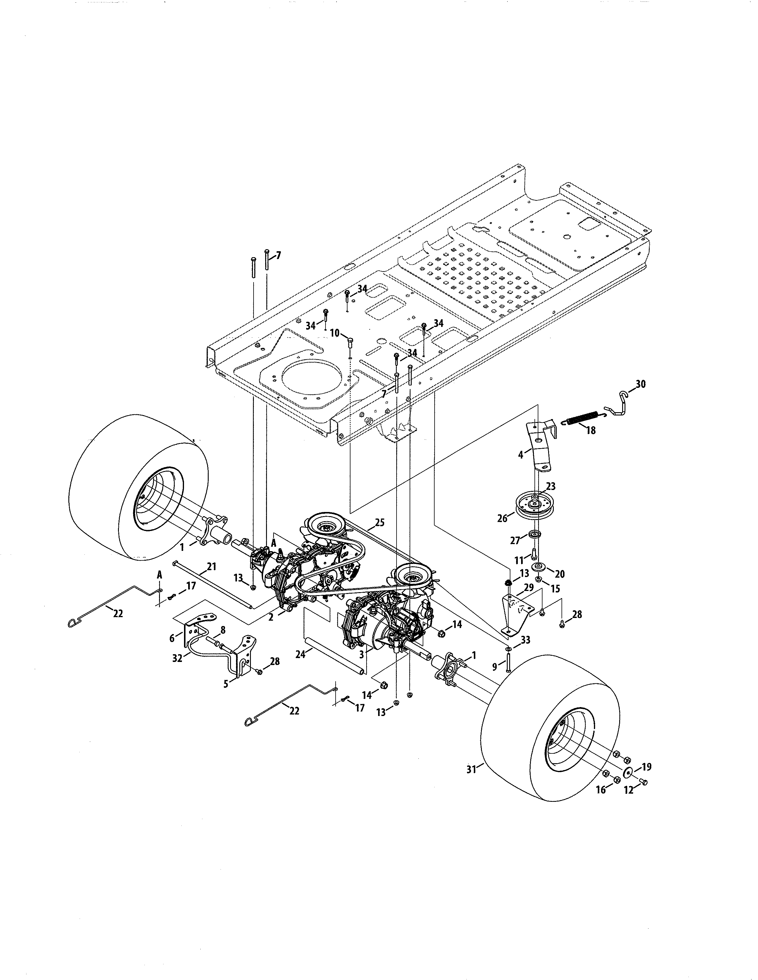 Craftsman 247204100 transmission diagram