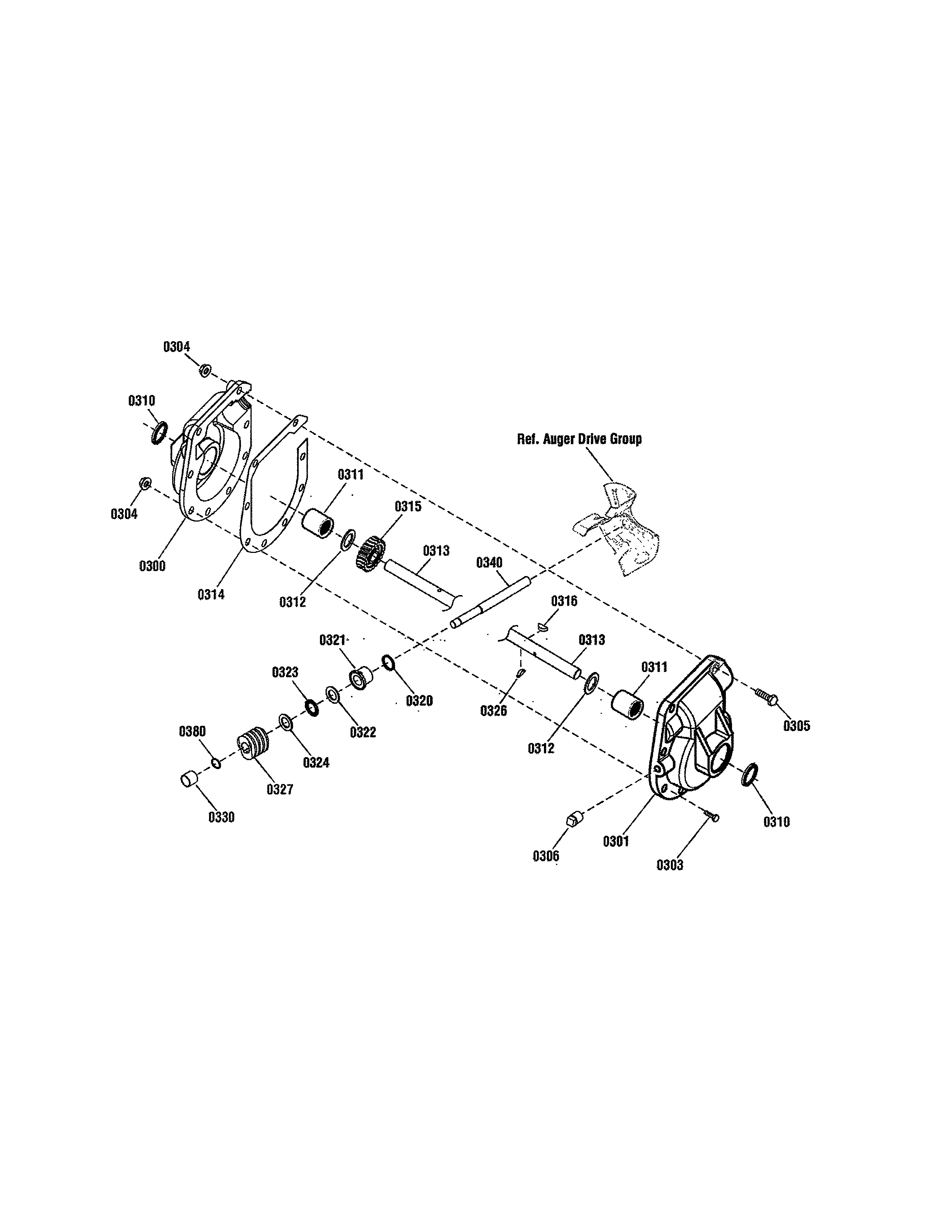 Snapper 1696002 gear case diagram