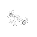 Snapper 1696001 (M1227E) wheels & tires diagram