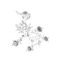 MTD 12ABW35T799 engine/axles/wheels diagram