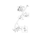 Craftsman 316711023 drive shaft/handle/shield diagram