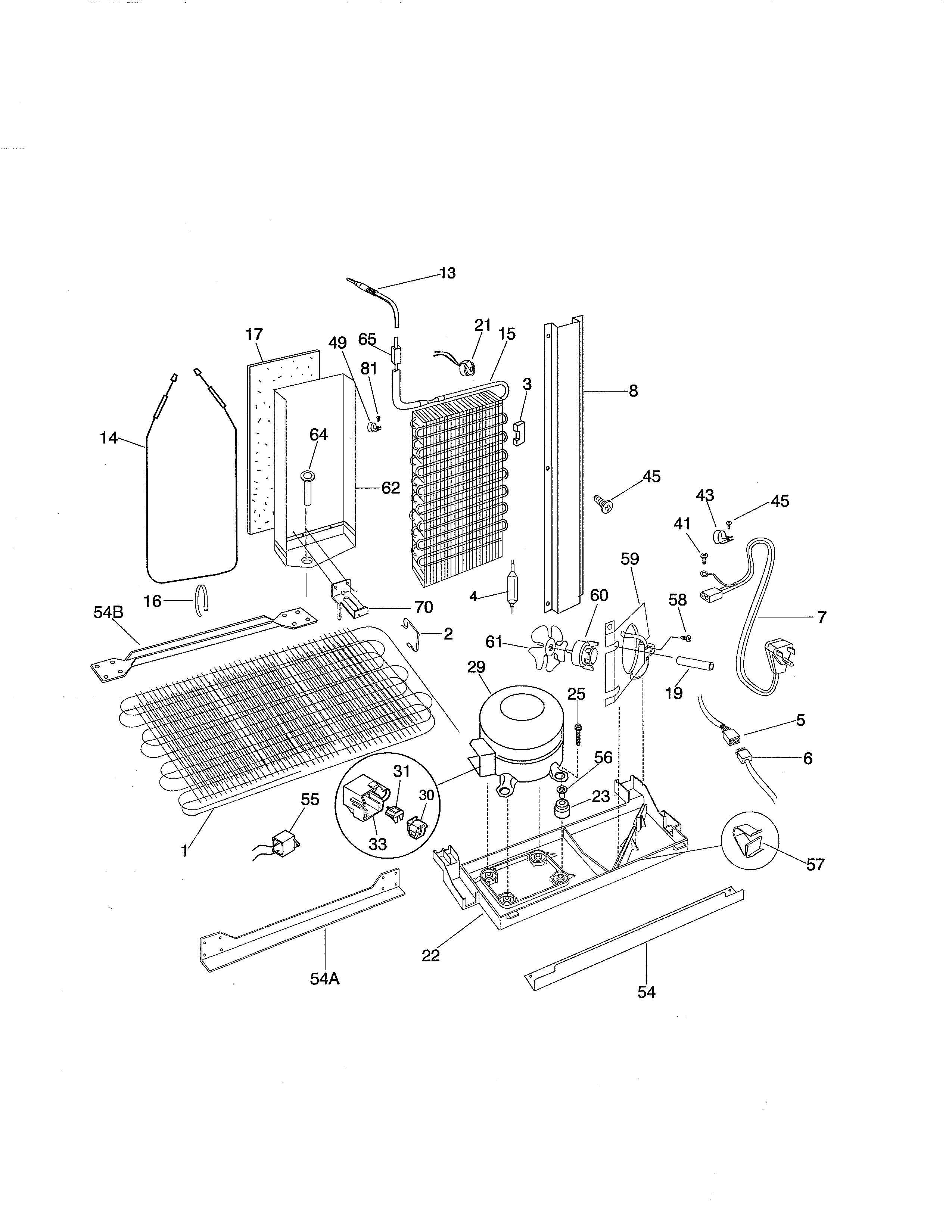 Frigidaire FRS26ZXHW0 system diagram