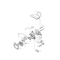 Husqvarna 455E carburetor & air filter diagram