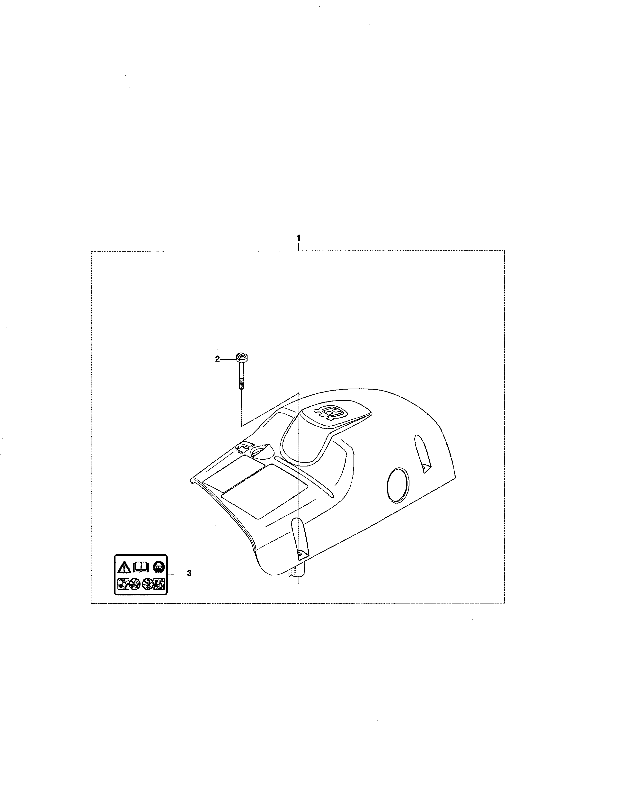 Husqvarna 455E cover diagram