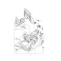 Husqvarna 455E crankcase diagram