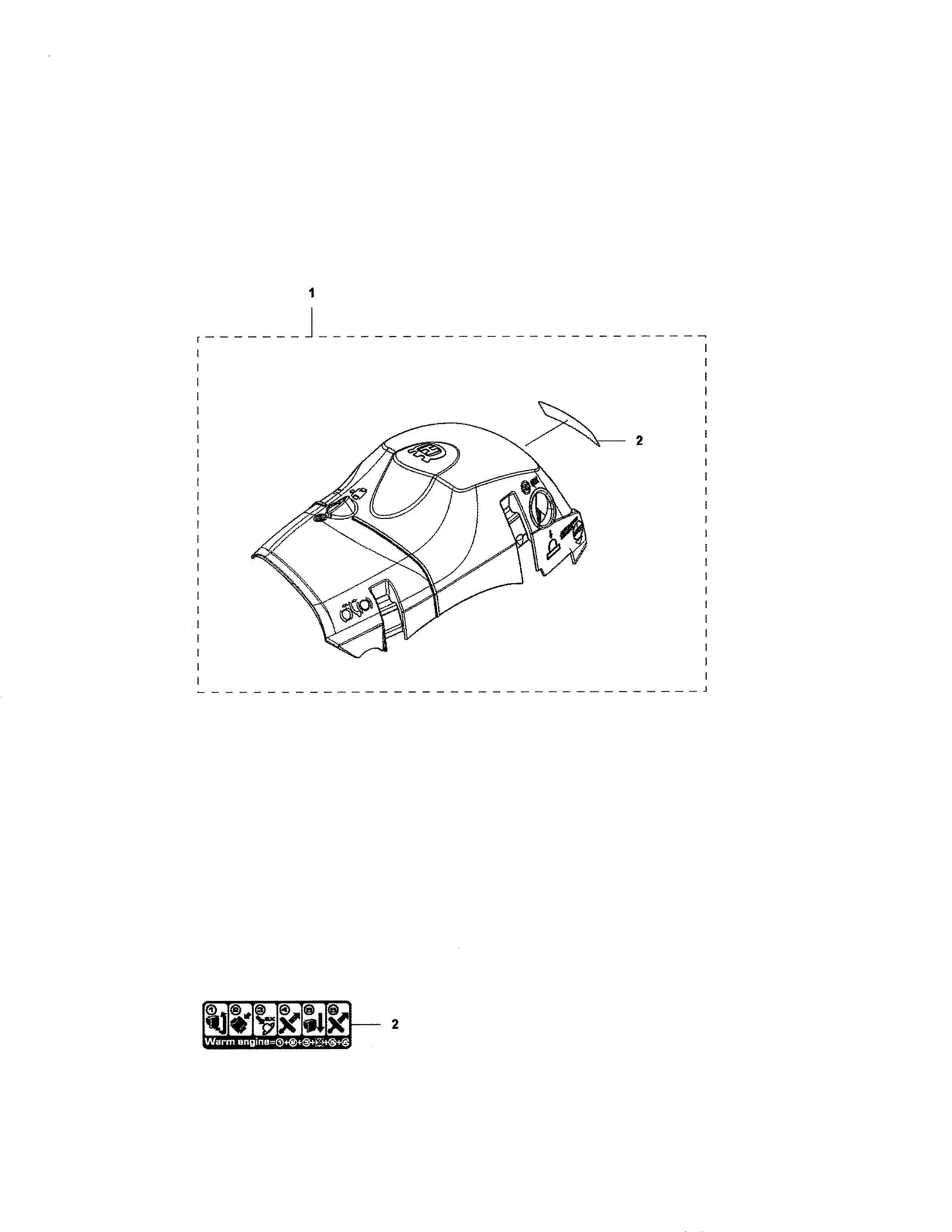 Husqvarna 455E RANCHER II cylinder cover diagram