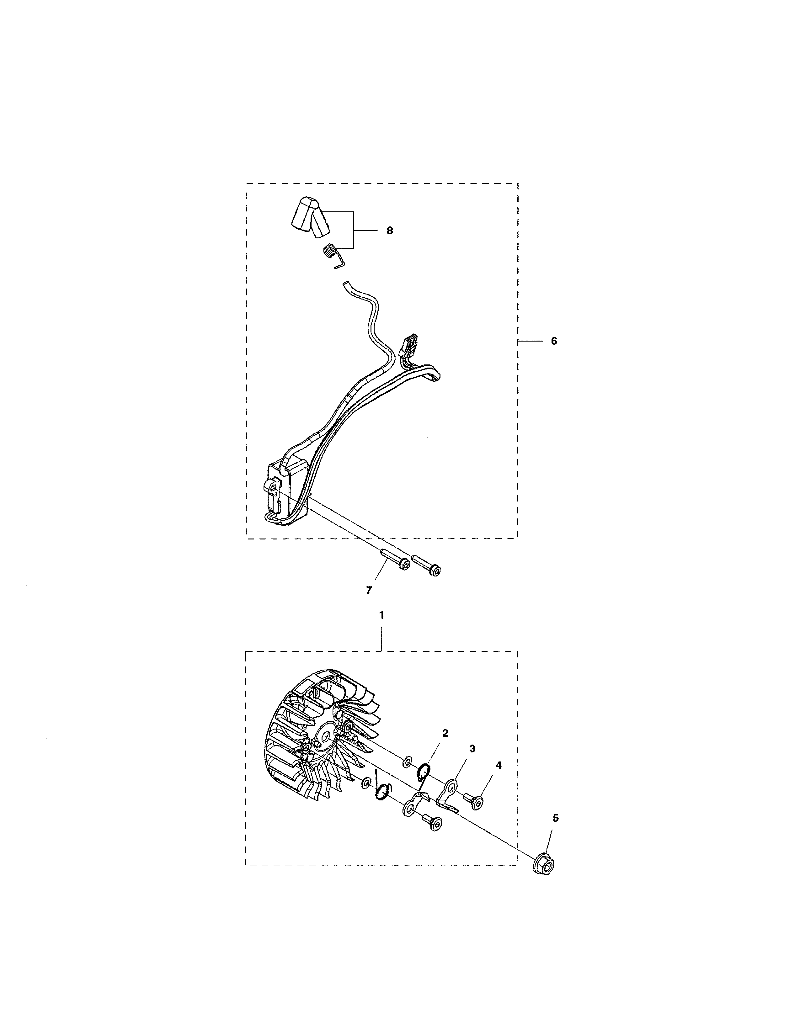 Husqvarna 455E RANCHER II ignition system diagram