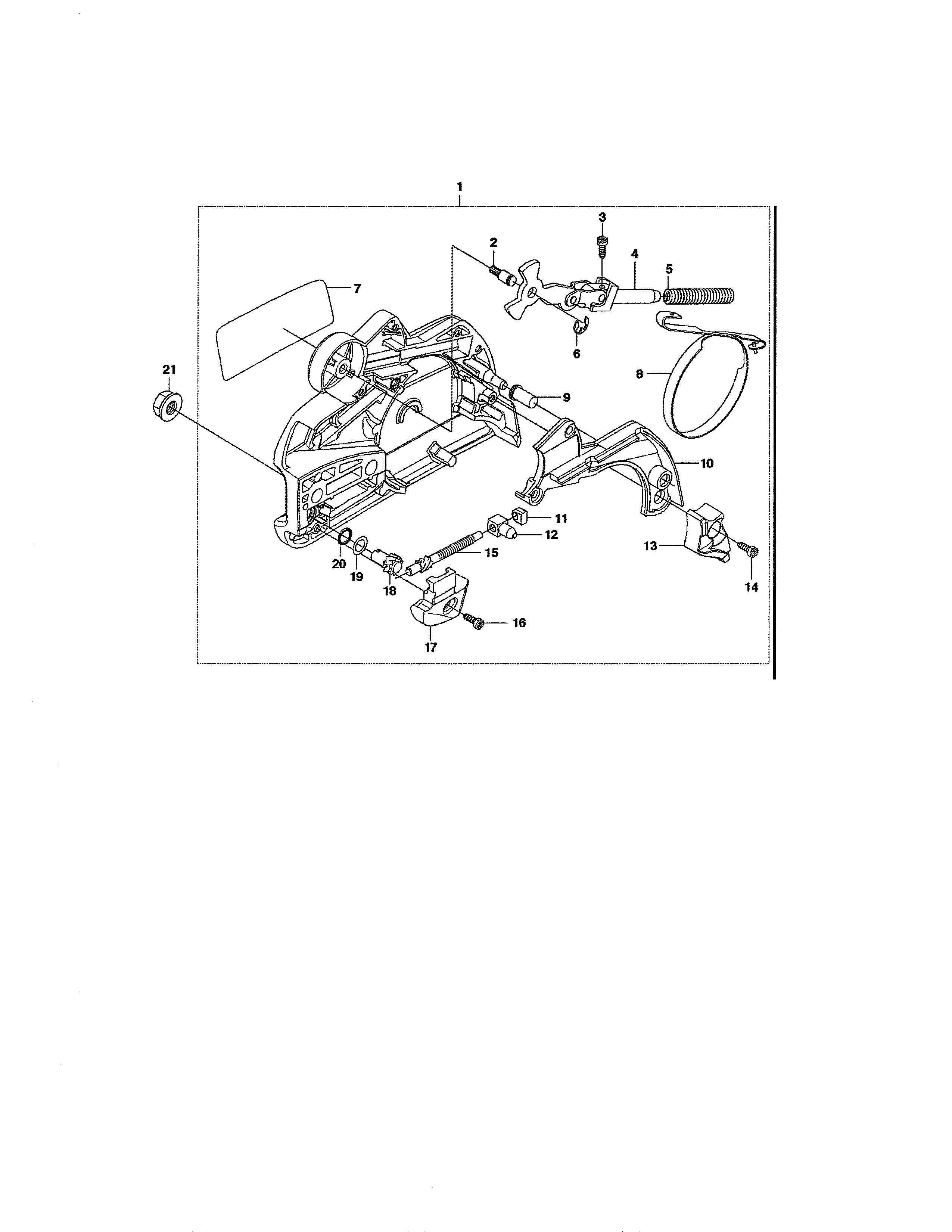 Husqvarna 460 clutch cover diagram