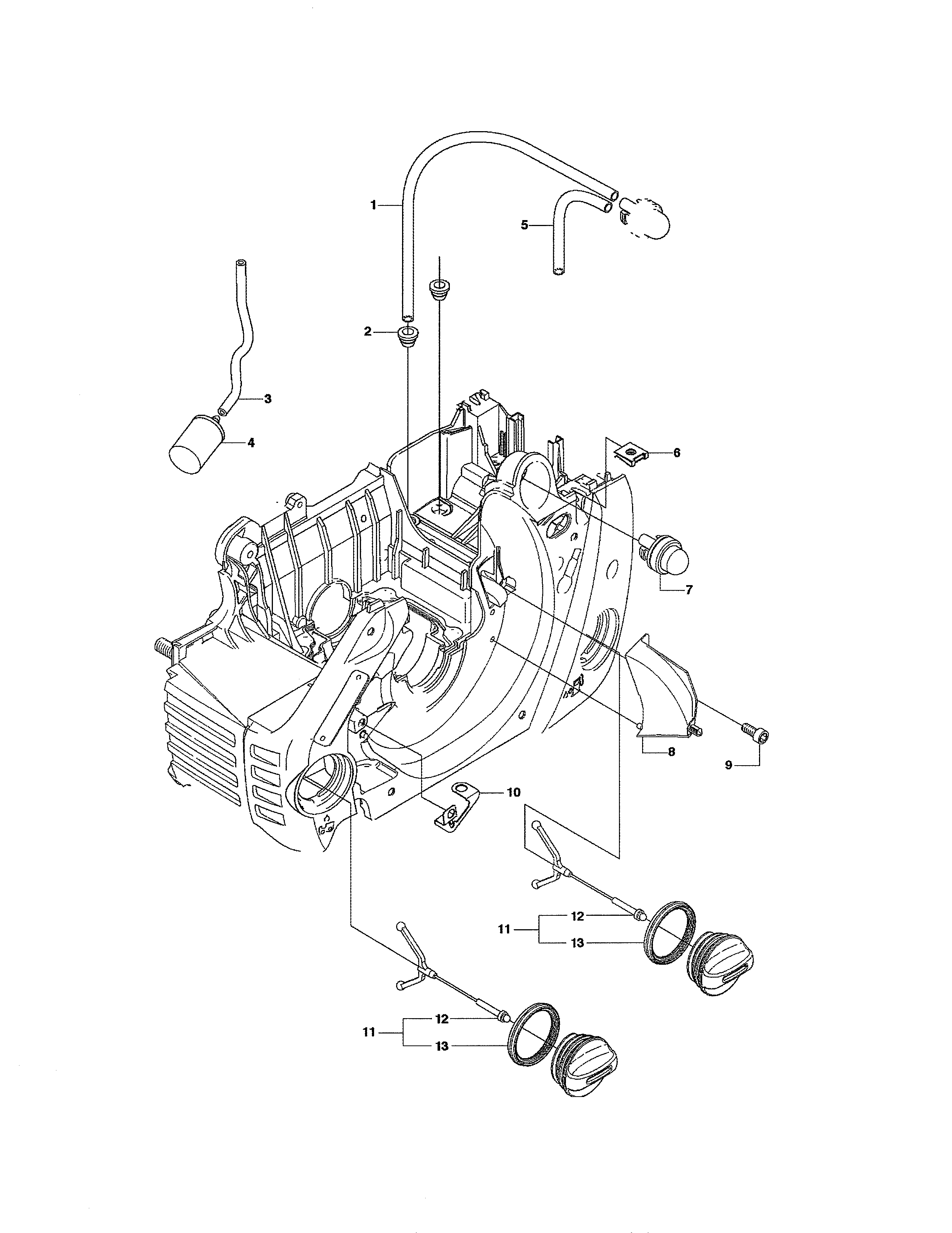Husqvarna 460 fuel system diagram