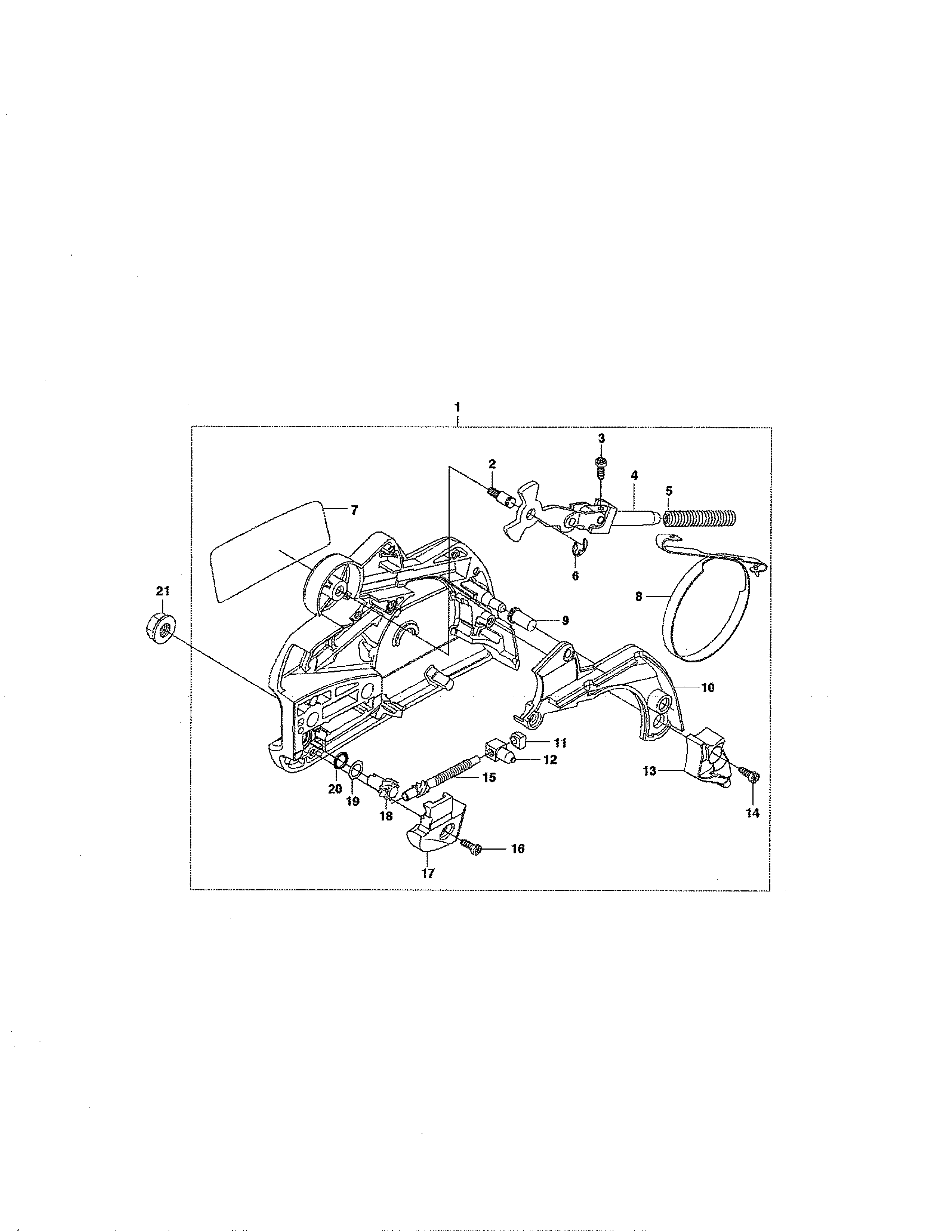 Husqvarna 965030298 clutch cover diagram