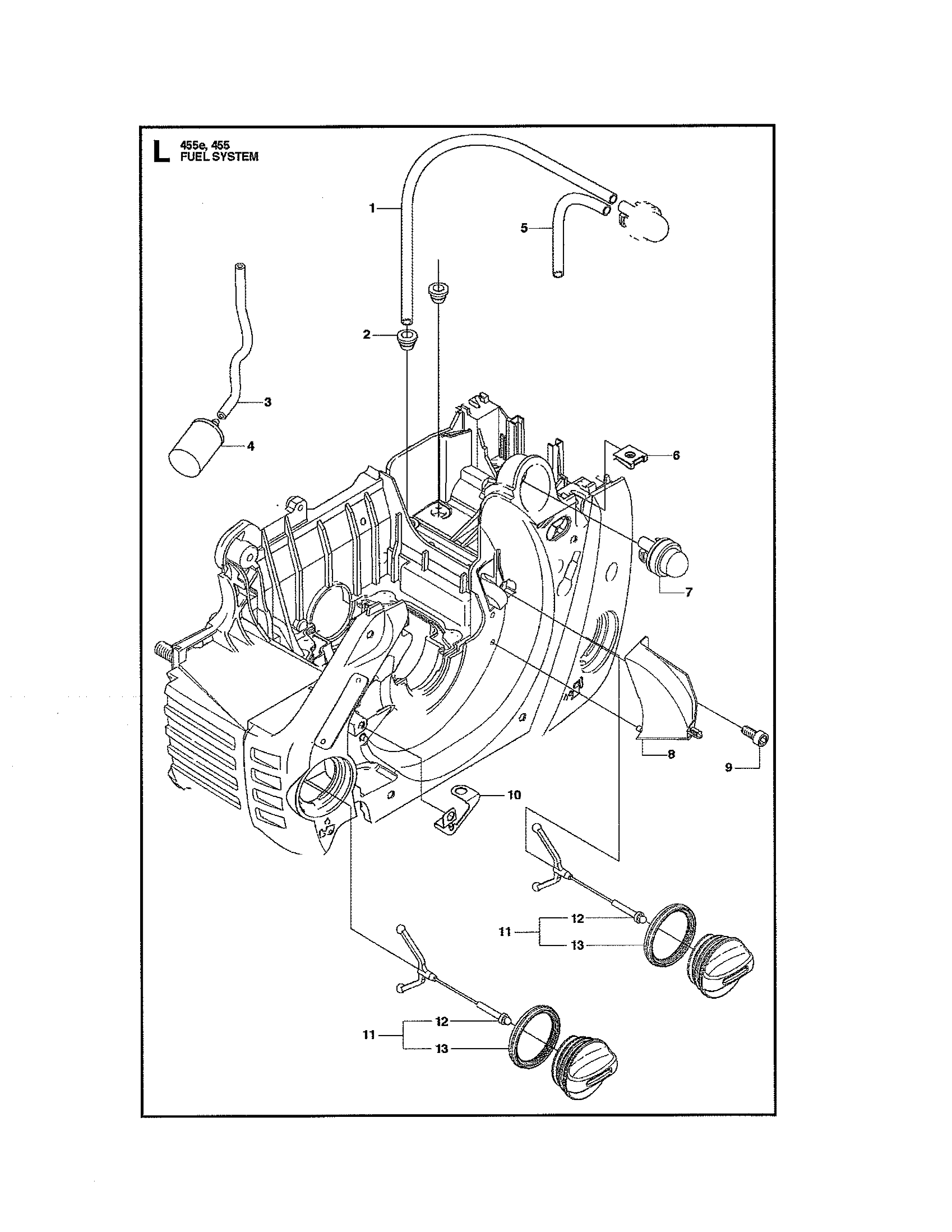 Husqvarna 965030298 fuel system diagram