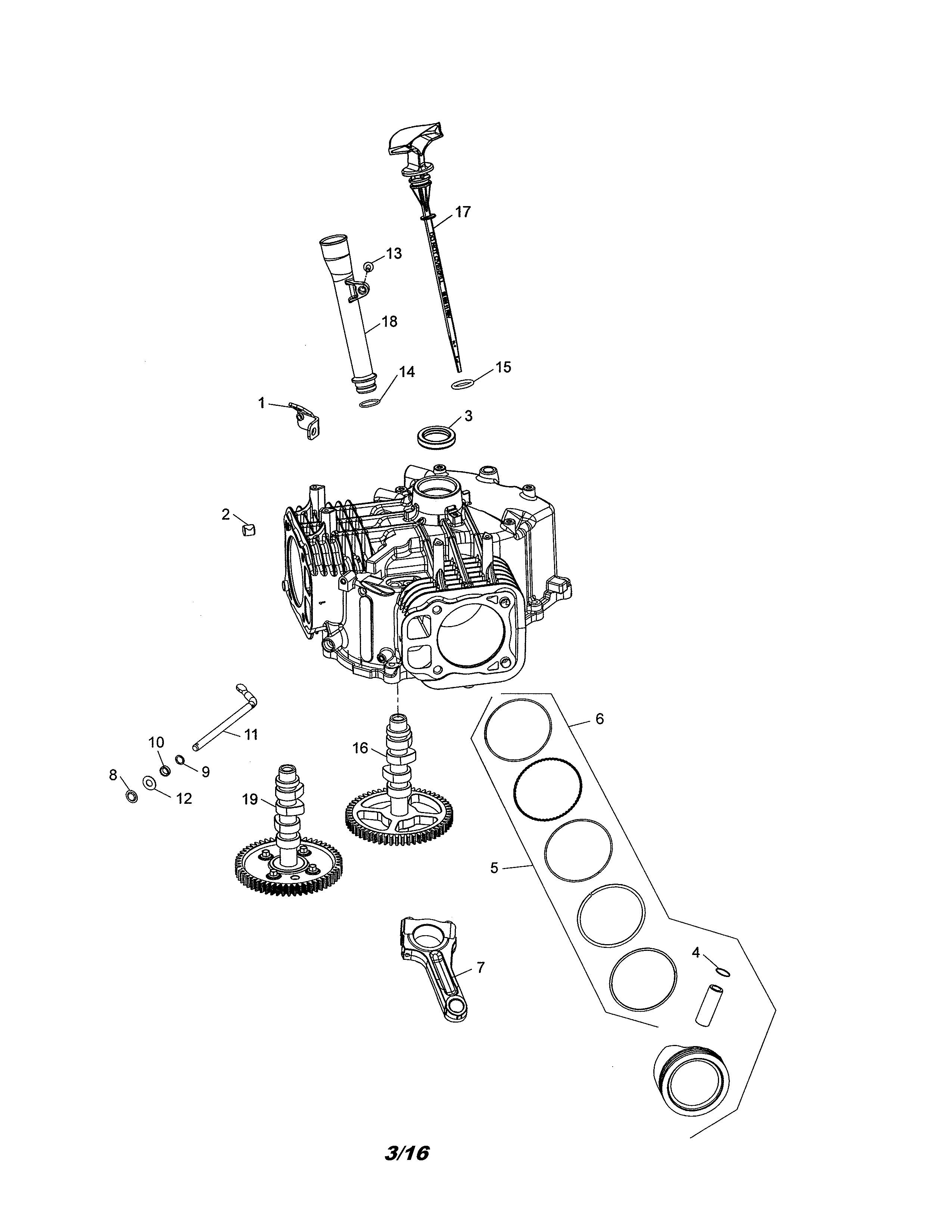 Husqvarna 96043022500 crankcase diagram