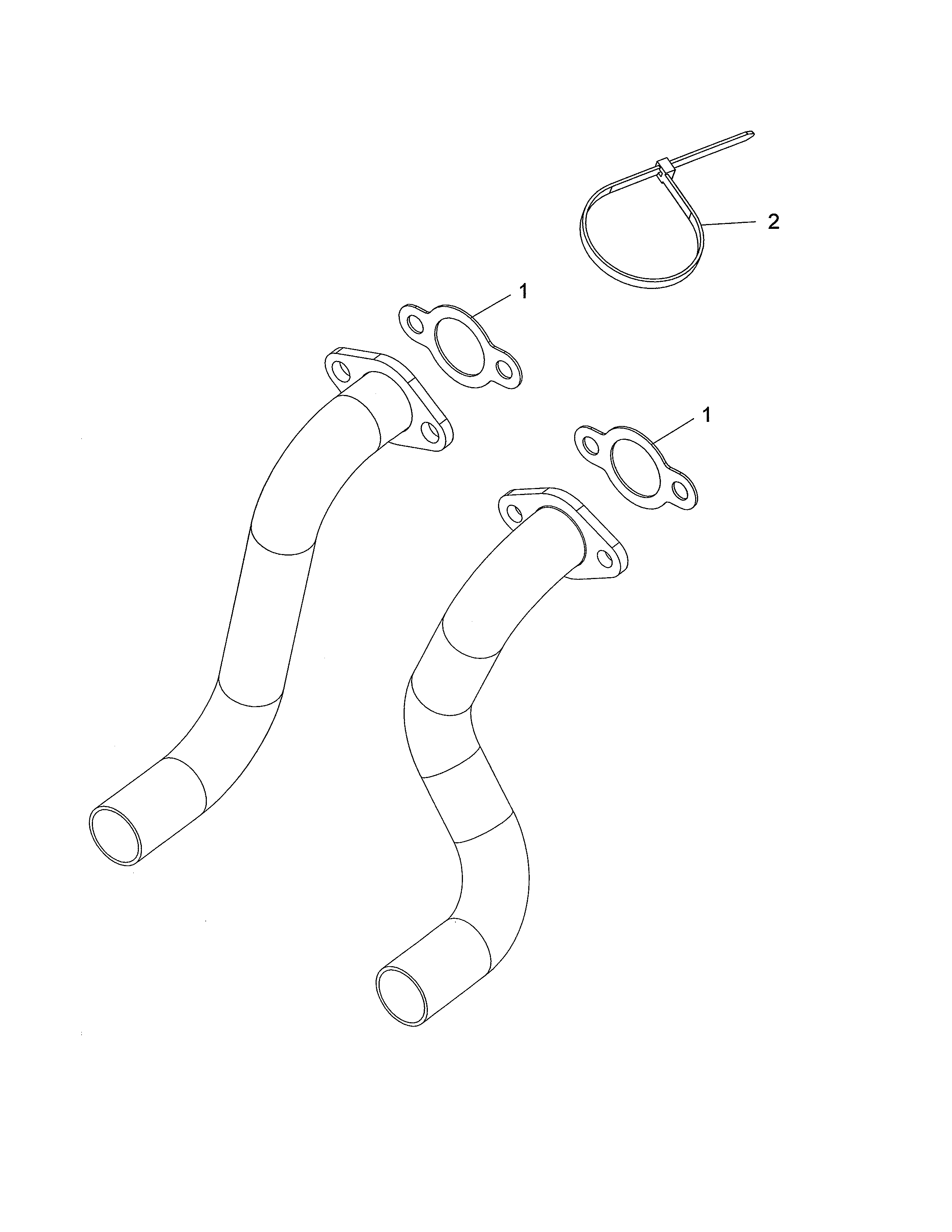 Husqvarna 96043022500 exhaust diagram