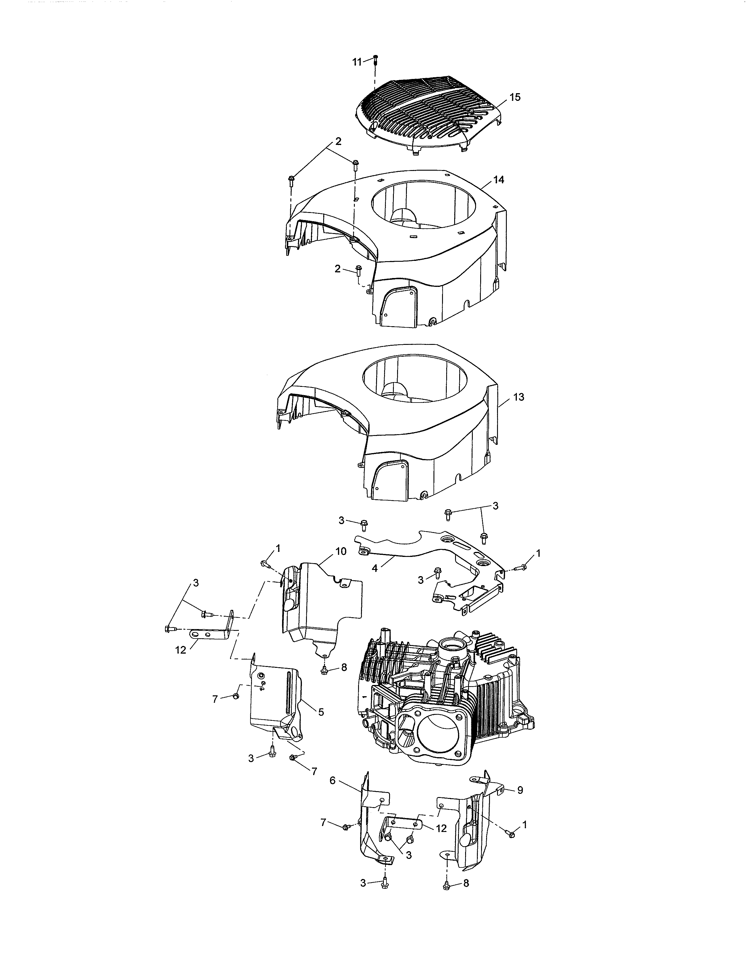 Husqvarna 96043022500 blower housing diagram