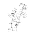 Husqvarna 91750662 engine mounting, guards & muffler diagram