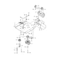 Husqvarna 967336701-00 engine mounting, guards & muffler diagram