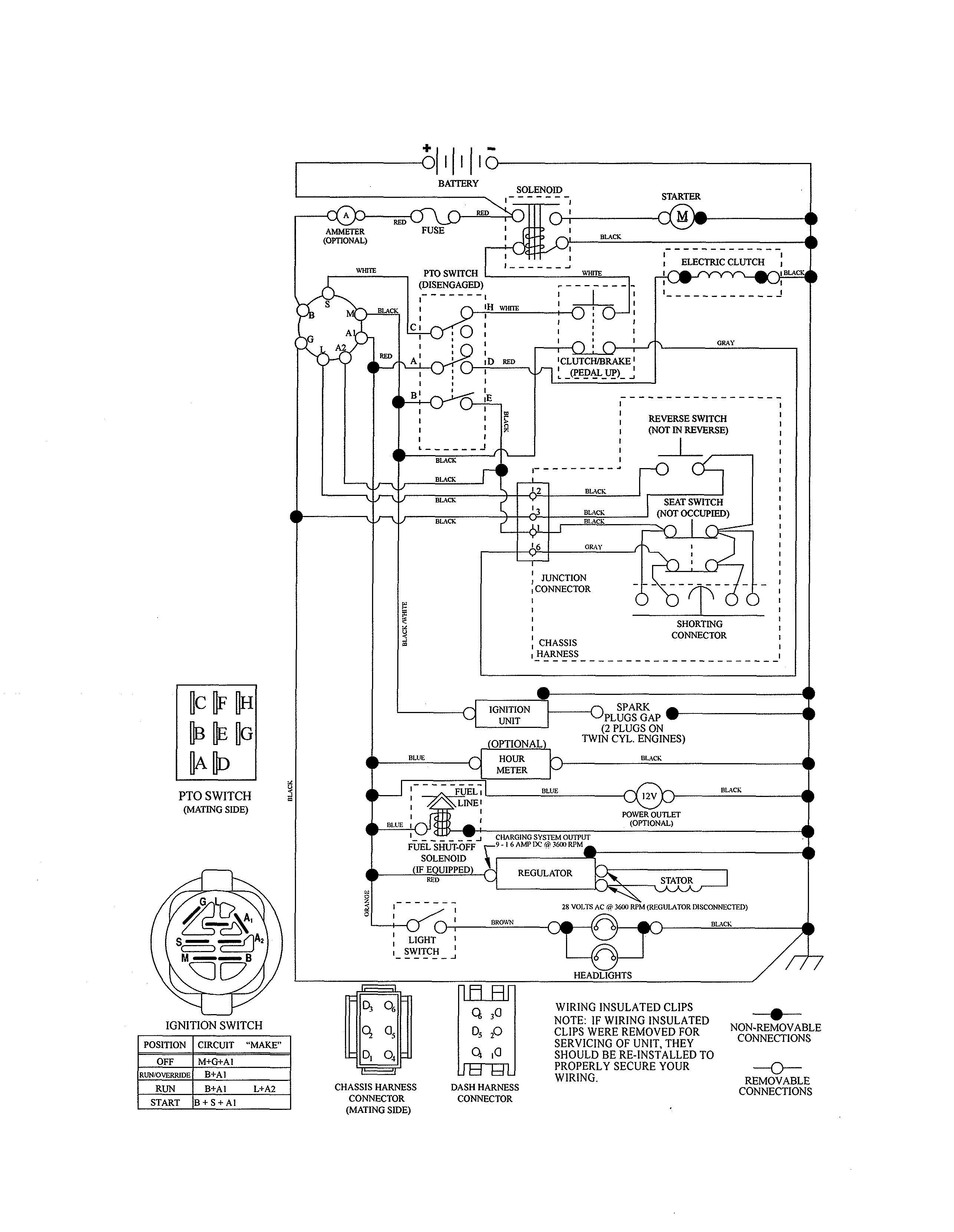 Husqvarna YT48CS-96043022400 schematic diagram diagram