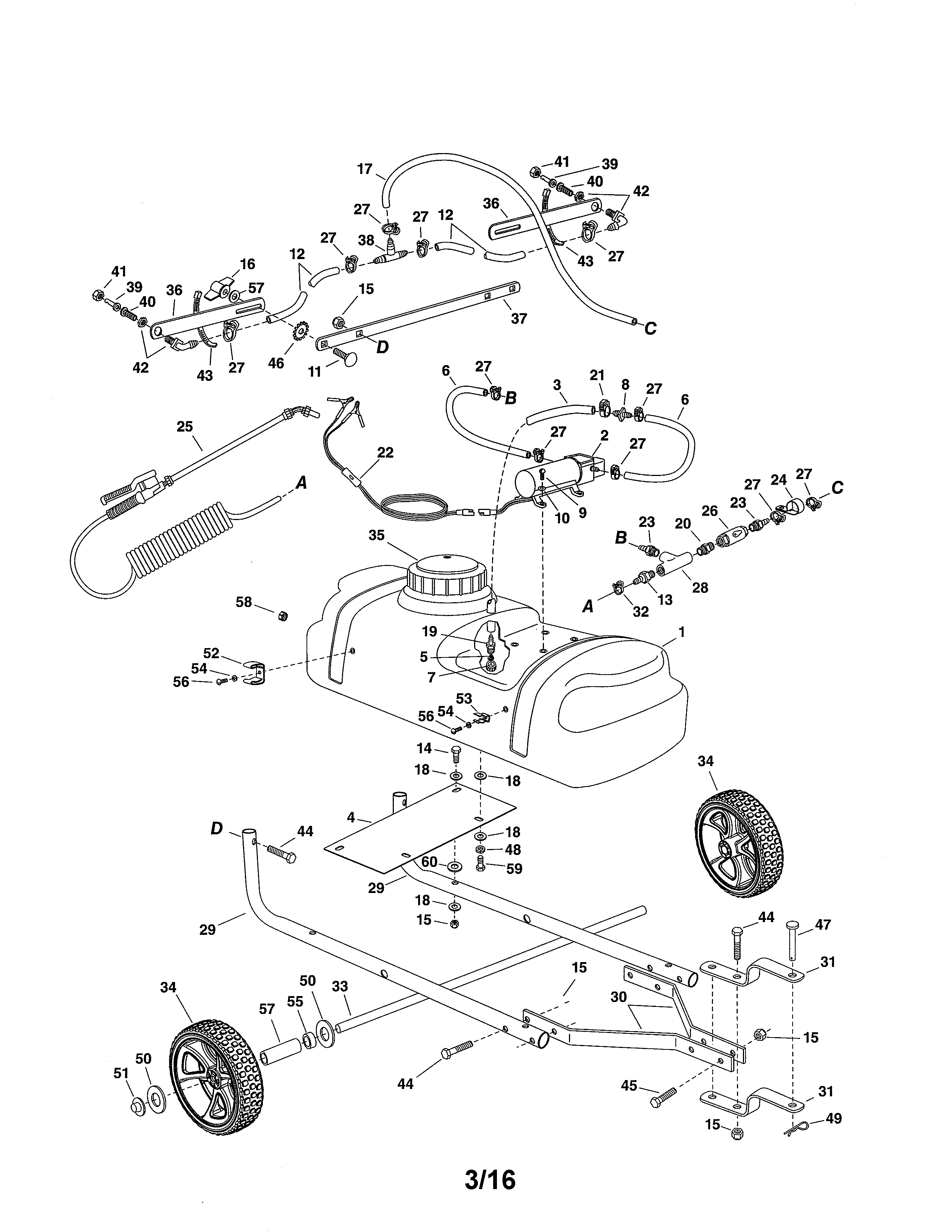 Craftsman 486245316 15 gallon sprayer diagram