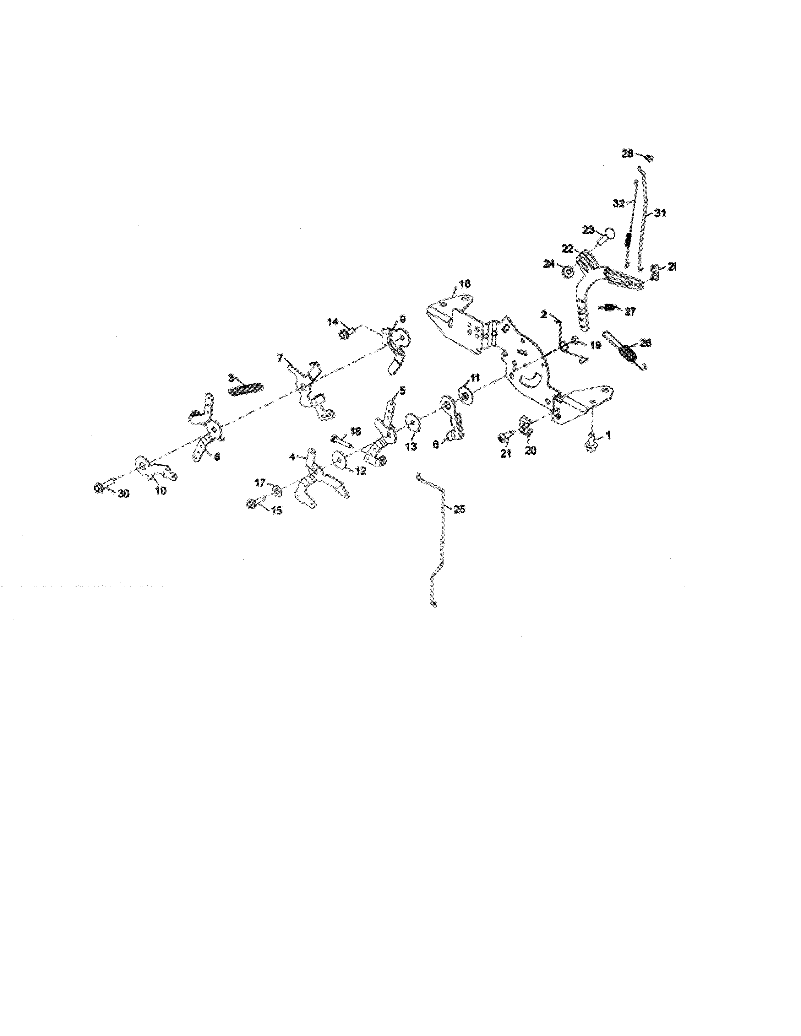 Husqvarna YT48CS-96043022400 engine controls diagram