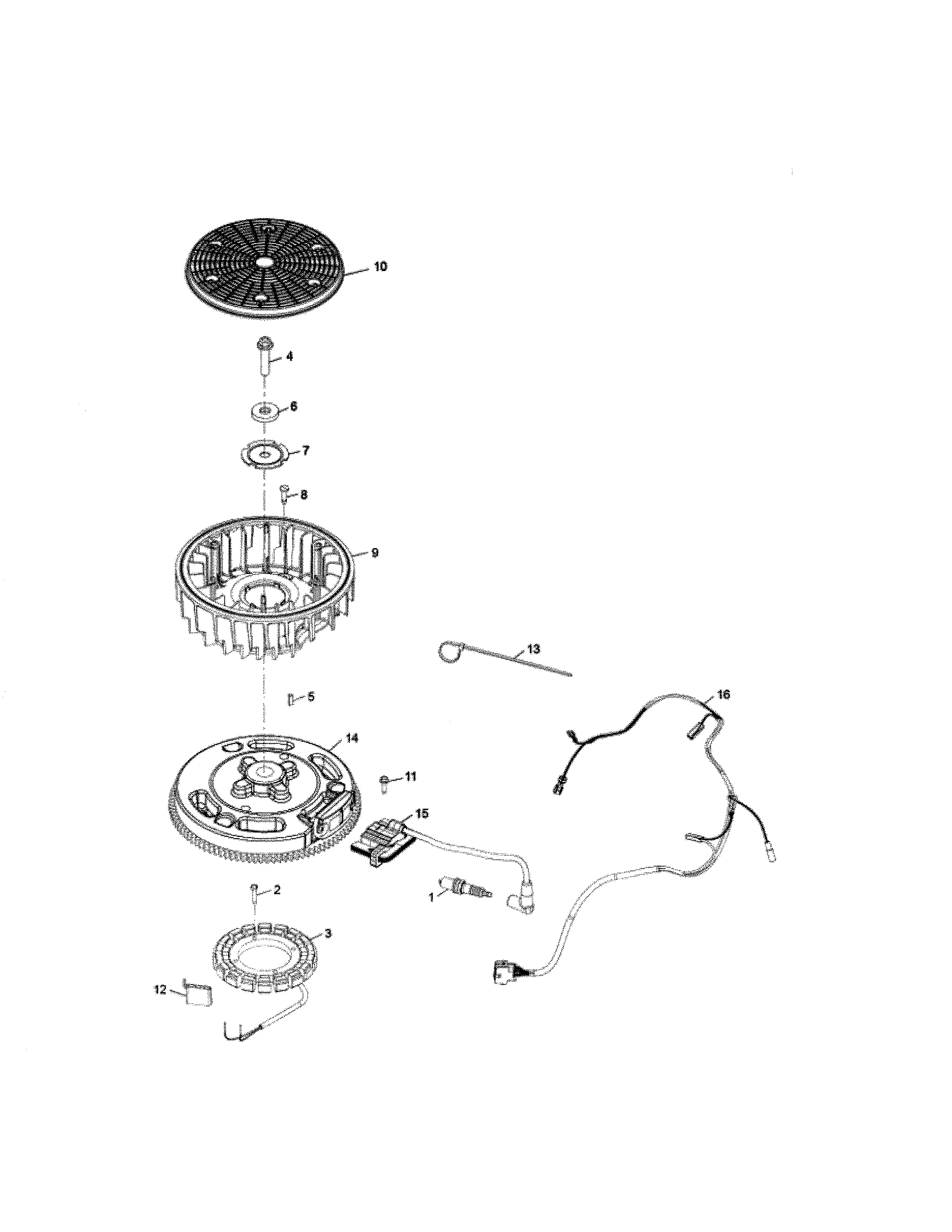 Husqvarna YT48CS-96043022400 ignition/charging diagram