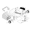 Husqvarna 96143009605 drive control/gear case/wheels diagram