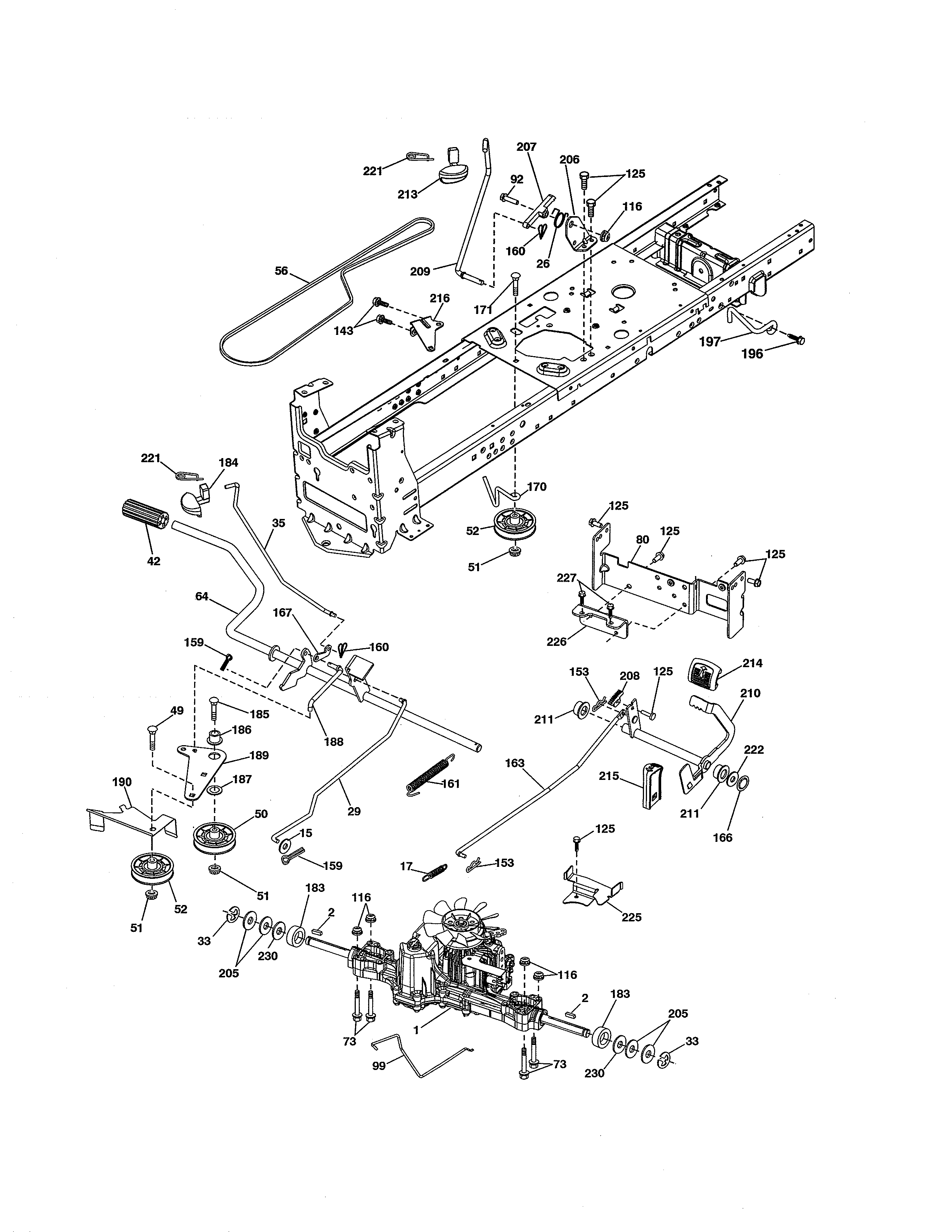 Husqvarna 917240442 drive diagram