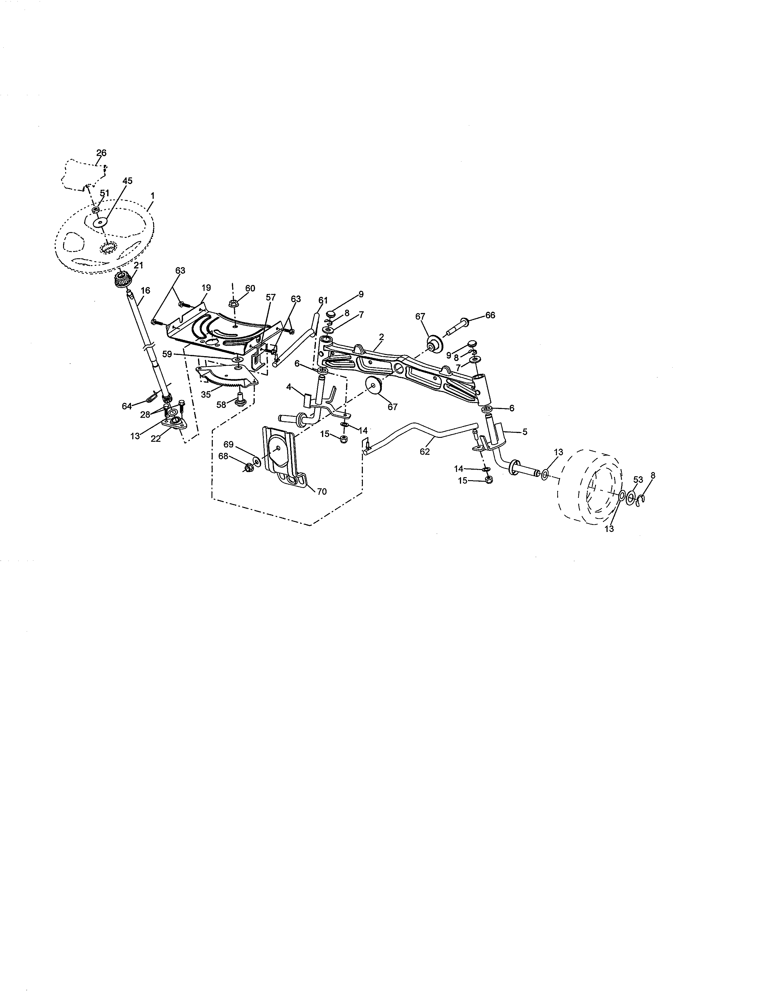 Husqvarna 917240442 steering diagram