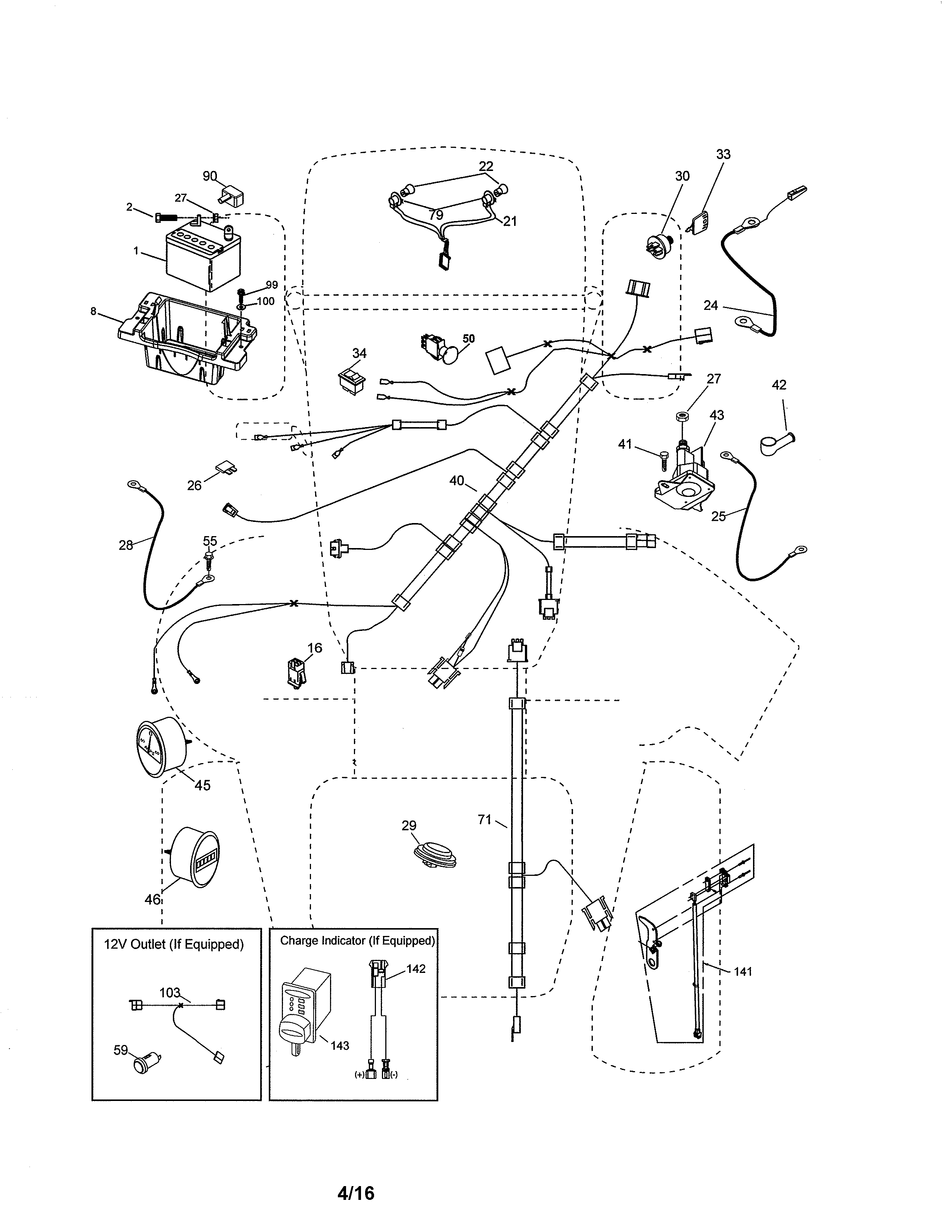 Husqvarna 96043022500 electrical diagram