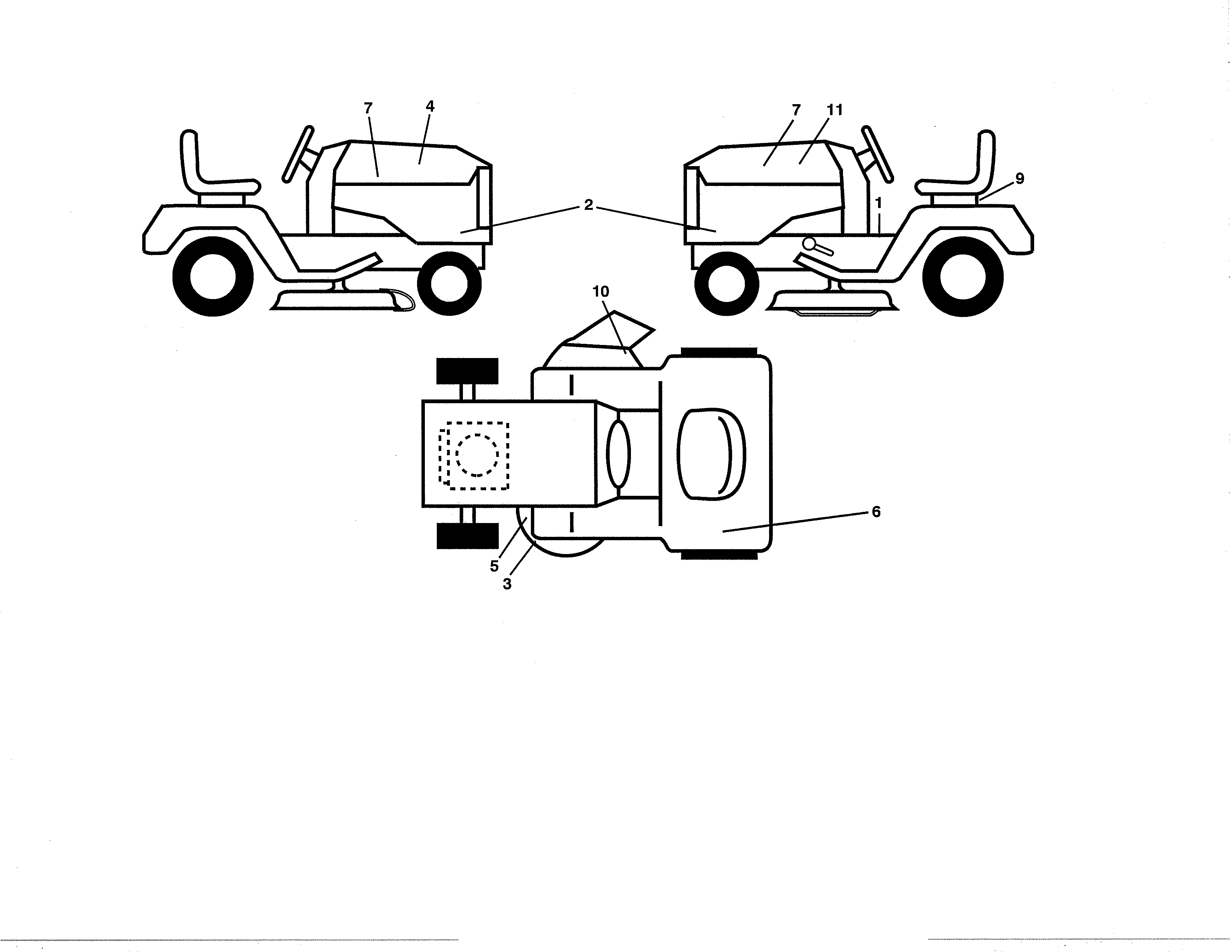 Husqvarna 96043022500 decals diagram