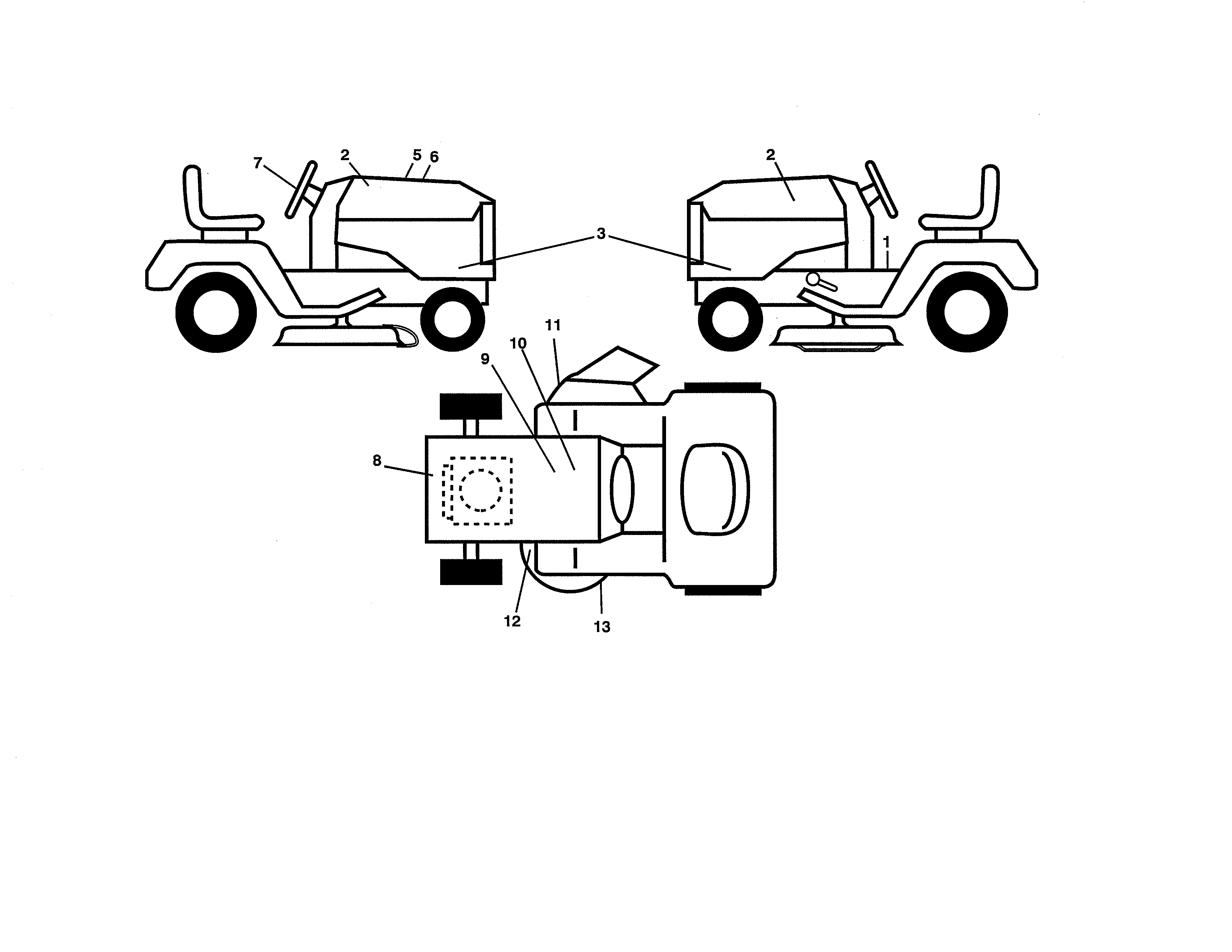 Husqvarna YTH2348-917286560 decals diagram