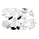 Poulan 96149000600 engine/housing/handle diagram