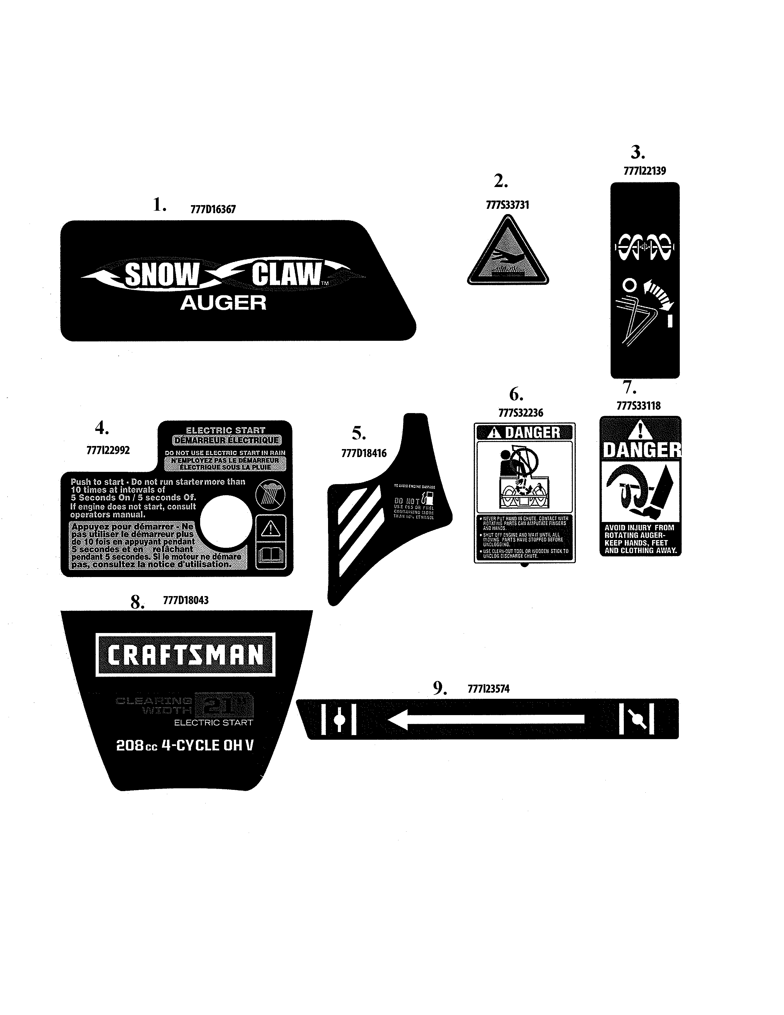 MTD 31AM2T6D799 decals diagram