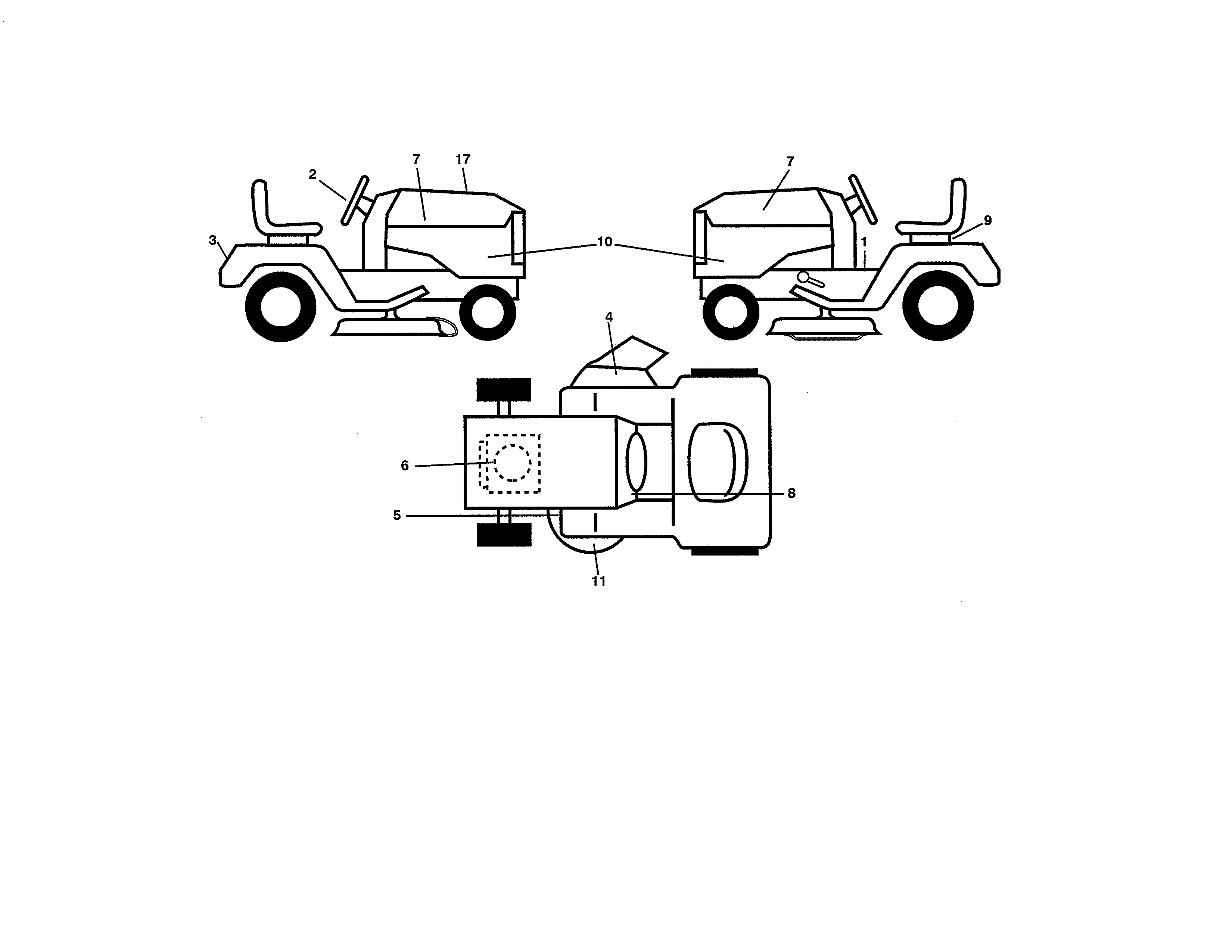 Poulan PB20VA46-96042017000 decals diagram