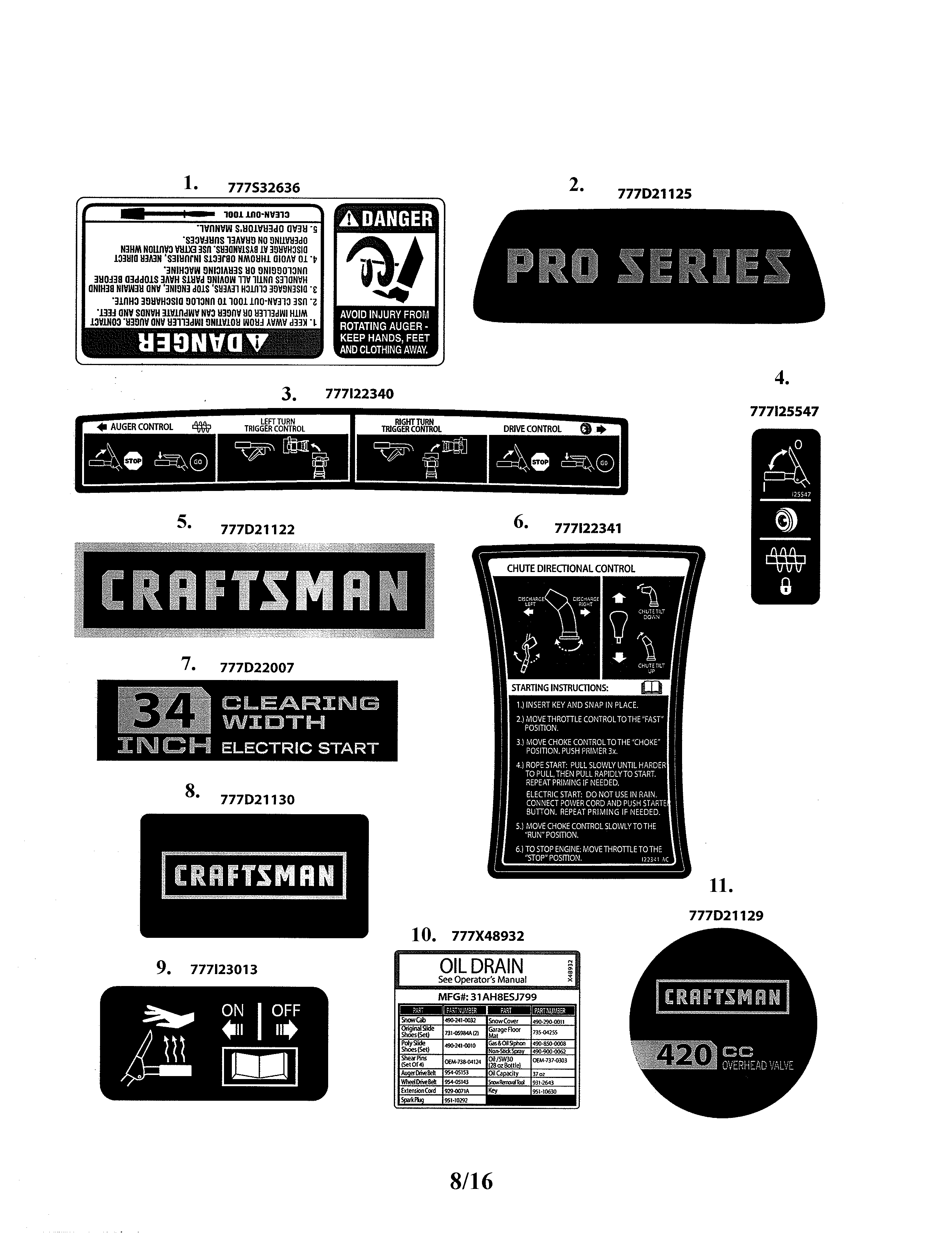 MTD 31AH8ESJ799 decals diagram